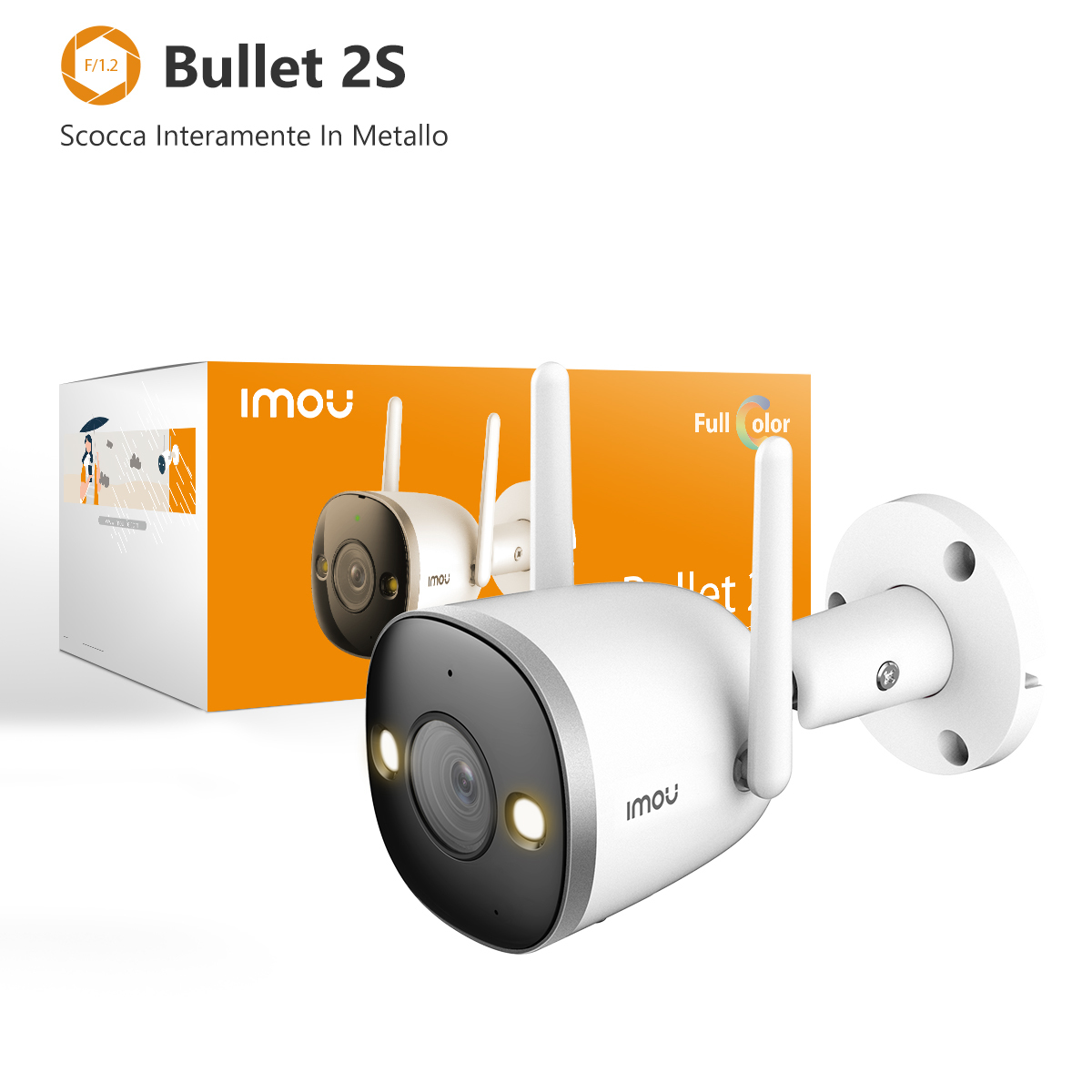 Imou Bullet 2S Kugle (form) IP-sikkerhedskamera Indendørs 1920 x 1080 pixel Loft/væg