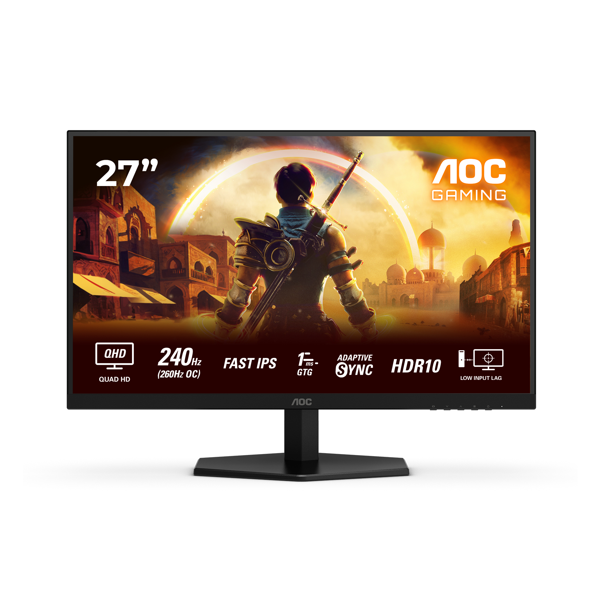 AOC Q27G42ZE computerskærm 68,6 cm (27") 2560 x 1440 pixel Wide Quad HD LCD Sort