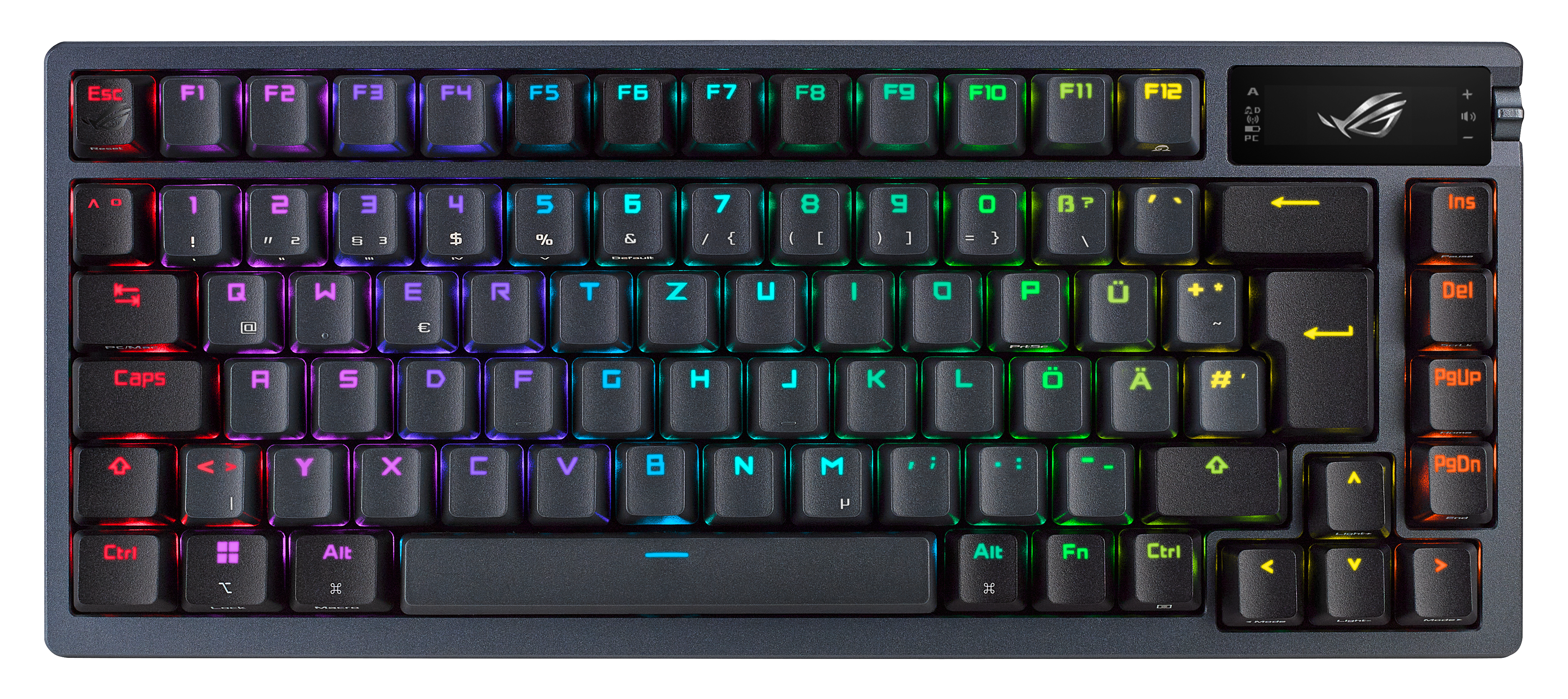 ASUS ROG AZOTH tastatur Spil USB + RF Wireless + Bluetooth Sort