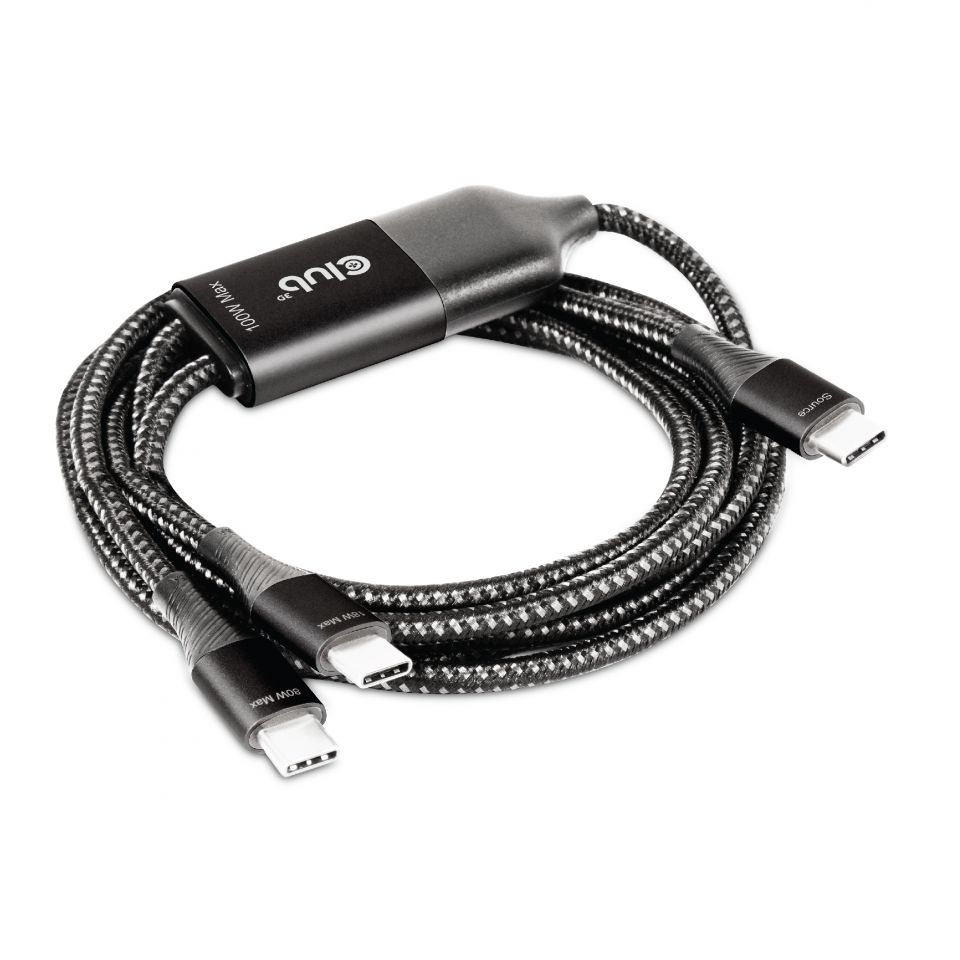 CLUB3D CAC-1527 USB-kabel 1,83 m USB C 2 x USB C Sort