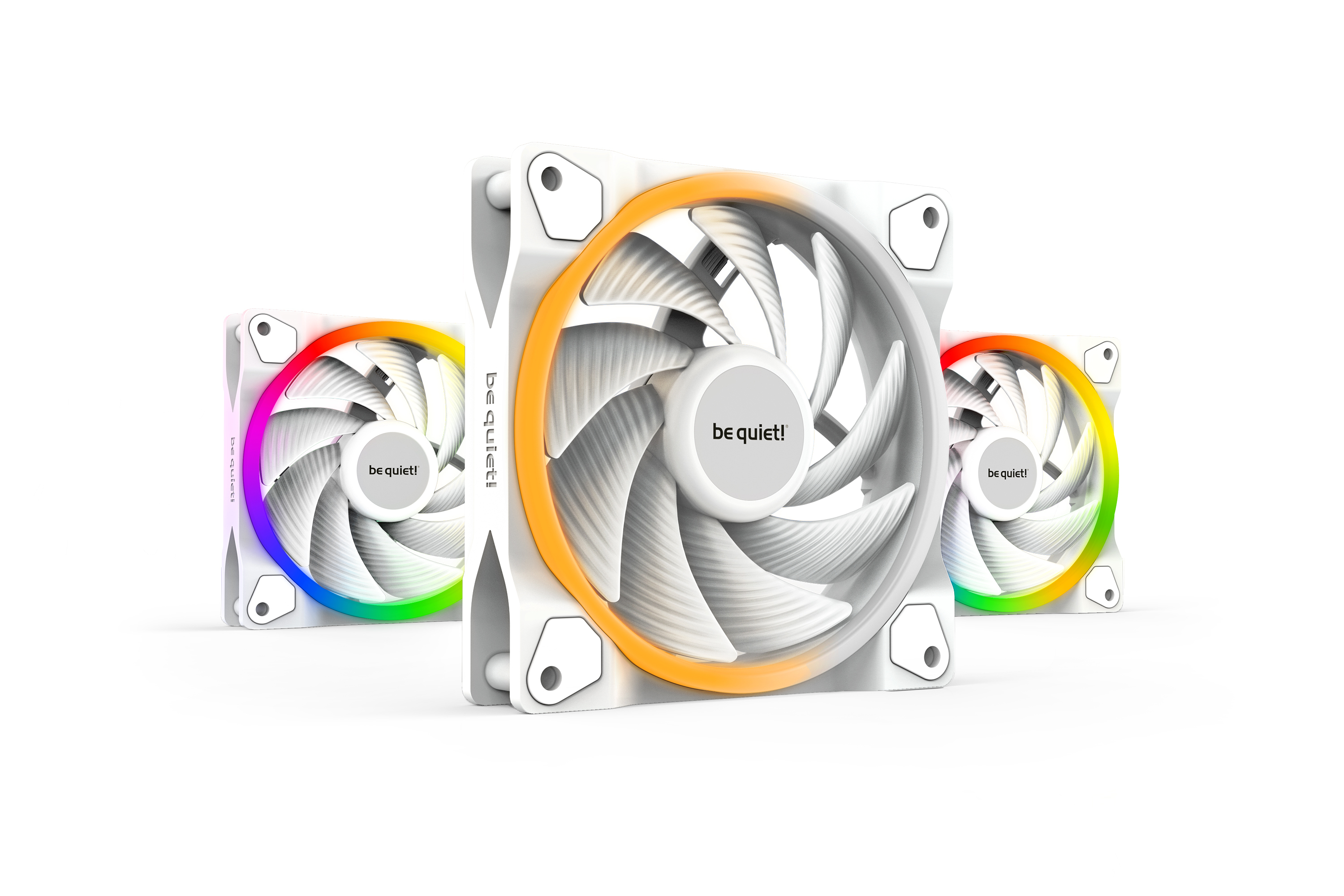 be quiet! Light Wings White | 120mm PWM high-speed Triple-Pack Computerkabinet Ventilator 12 cm Hvid 3 stk