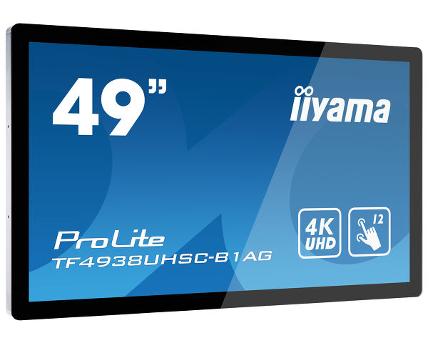 iiyama ProLite TF4938UHSC-B1AG Interaktivt fladpanel 123,2 cm (48.5") LED 420 cd/m² 4K Ultra HD Sort Berøringsskærm 24/7