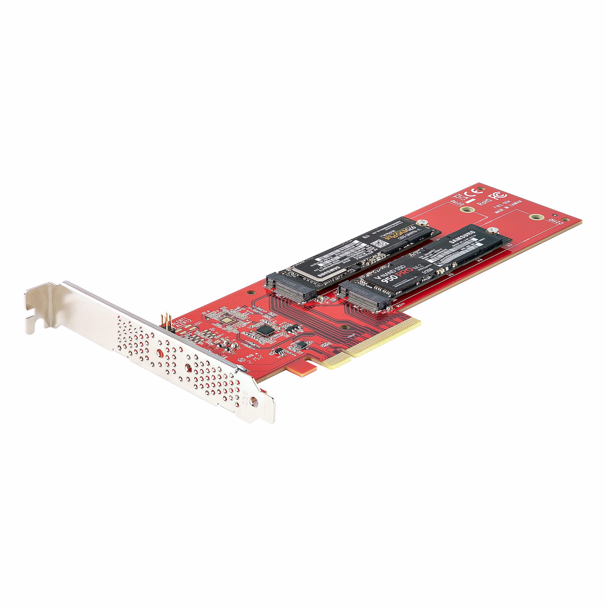 StarTech.com DUAL-M2-PCIE-CARD-B interface-kort/adapter Intern M.2