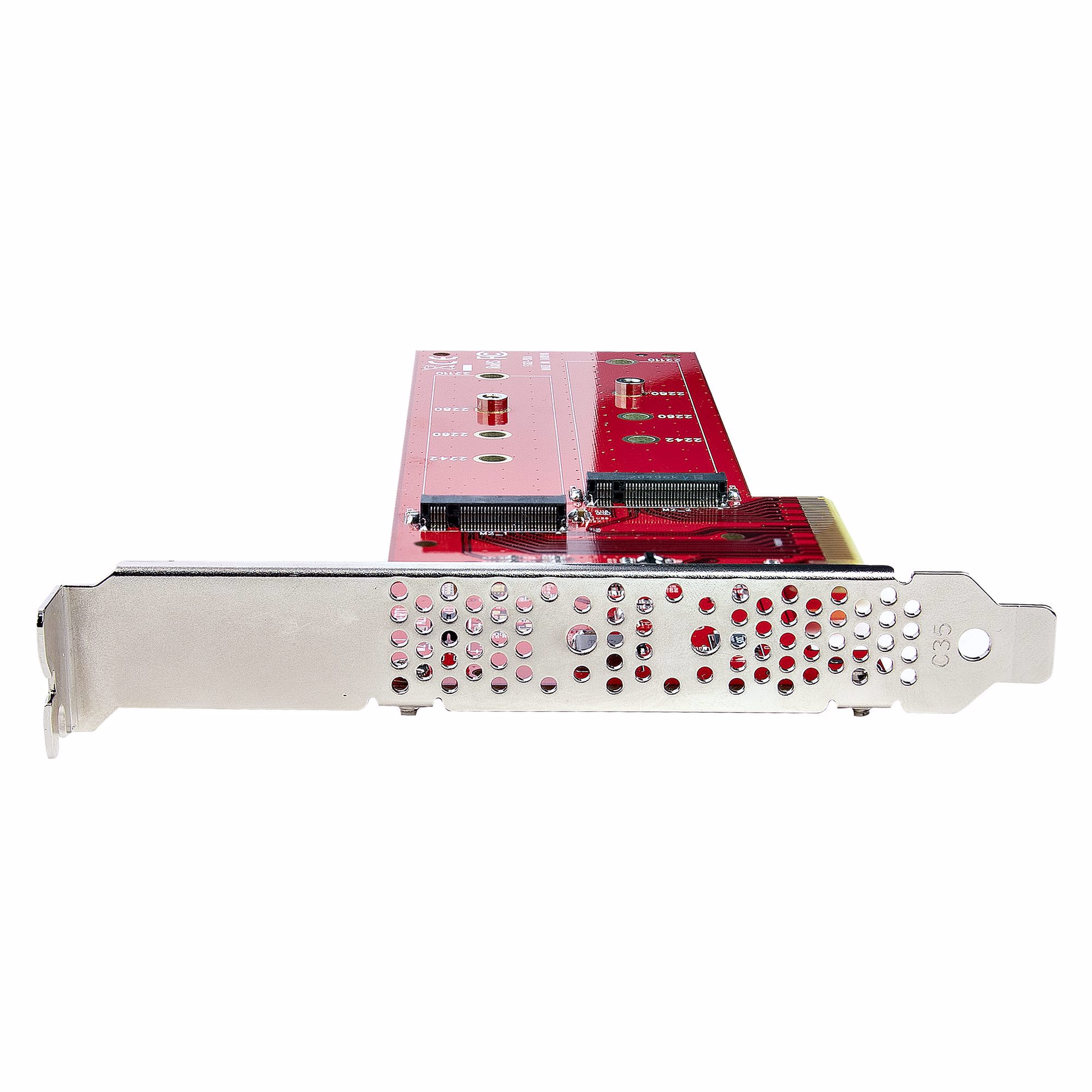 StarTech.com DUAL-M2-PCIE-CARD-B interface-kort/adapter Intern M.2