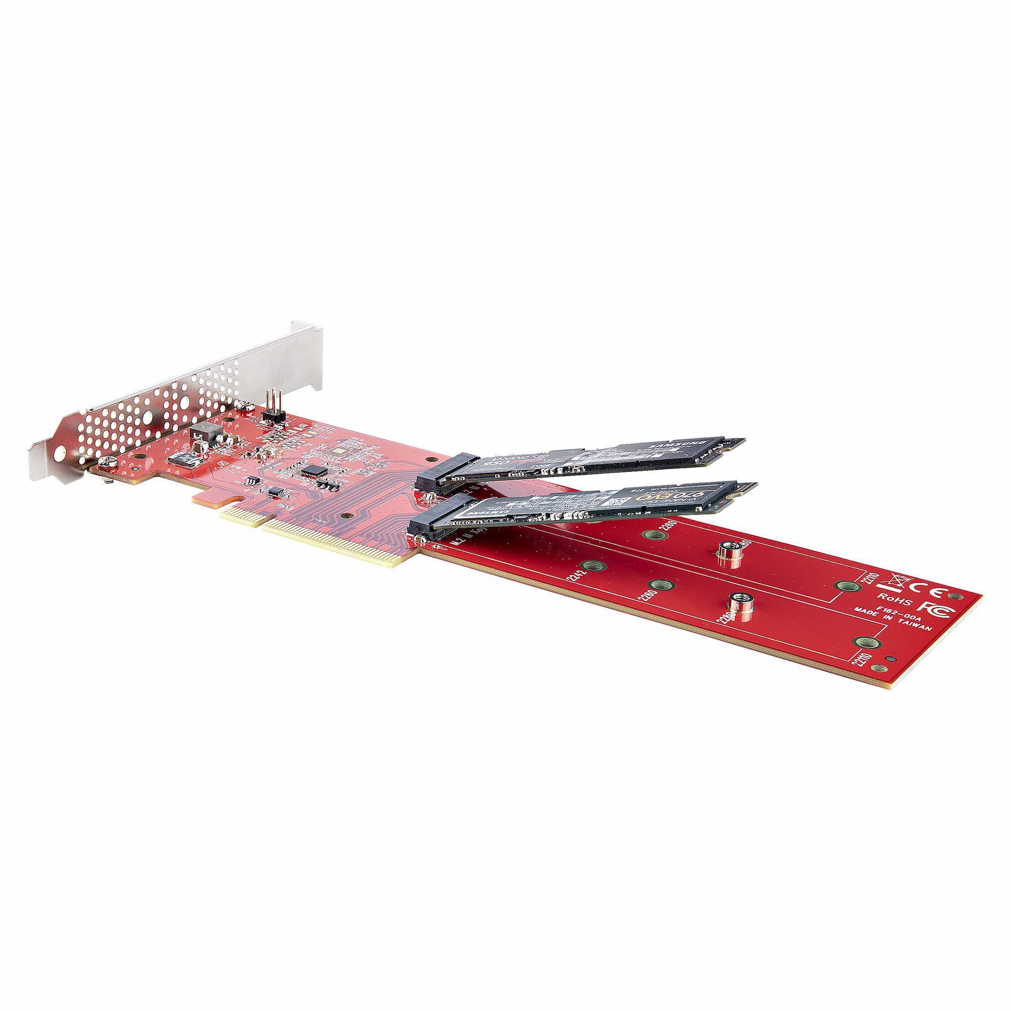 StarTech.com DUAL-M2-PCIE-CARD-B interface-kort/adapter Intern M.2