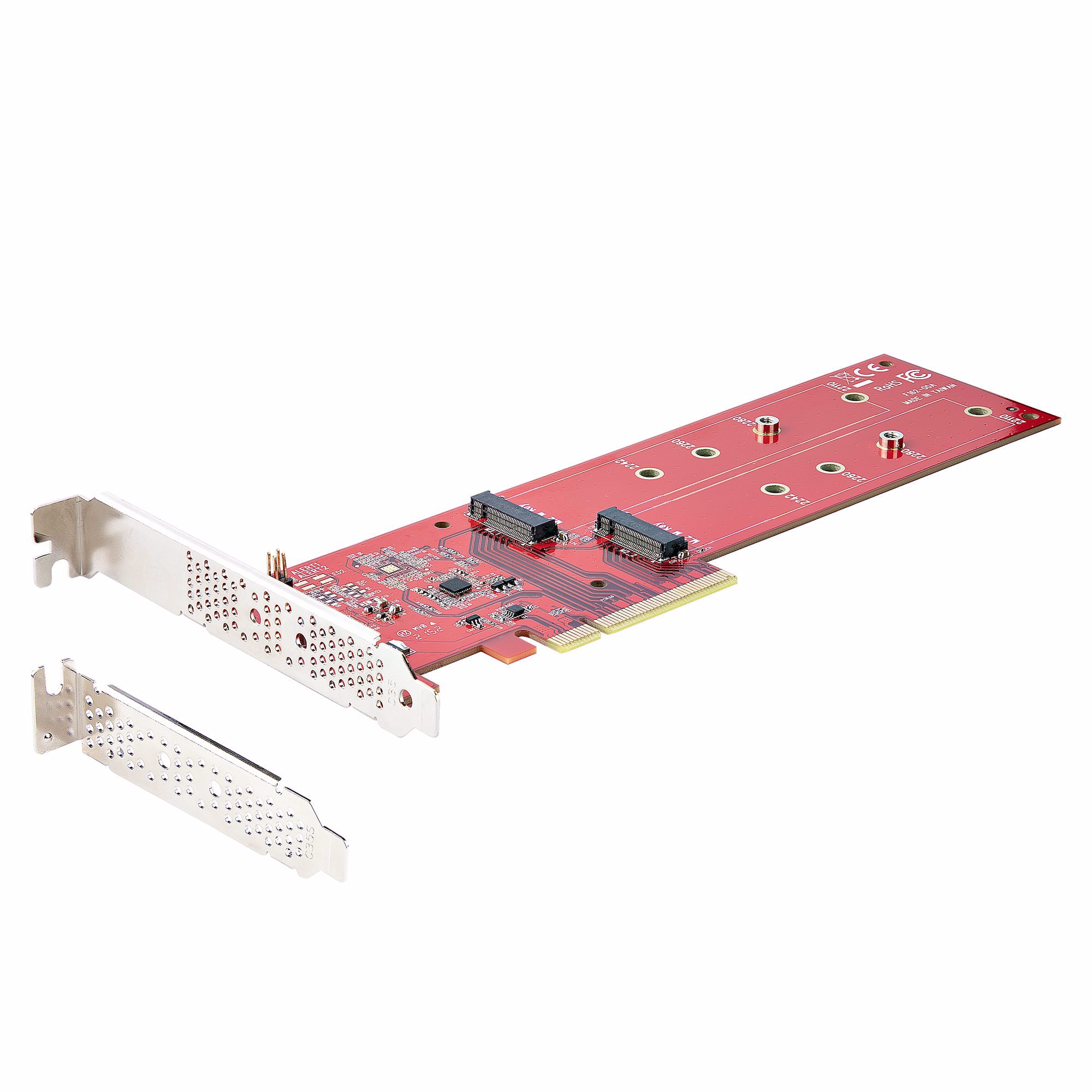 StarTech.com DUAL-M2-PCIE-CARD-B interface-kort/adapter Intern M.2