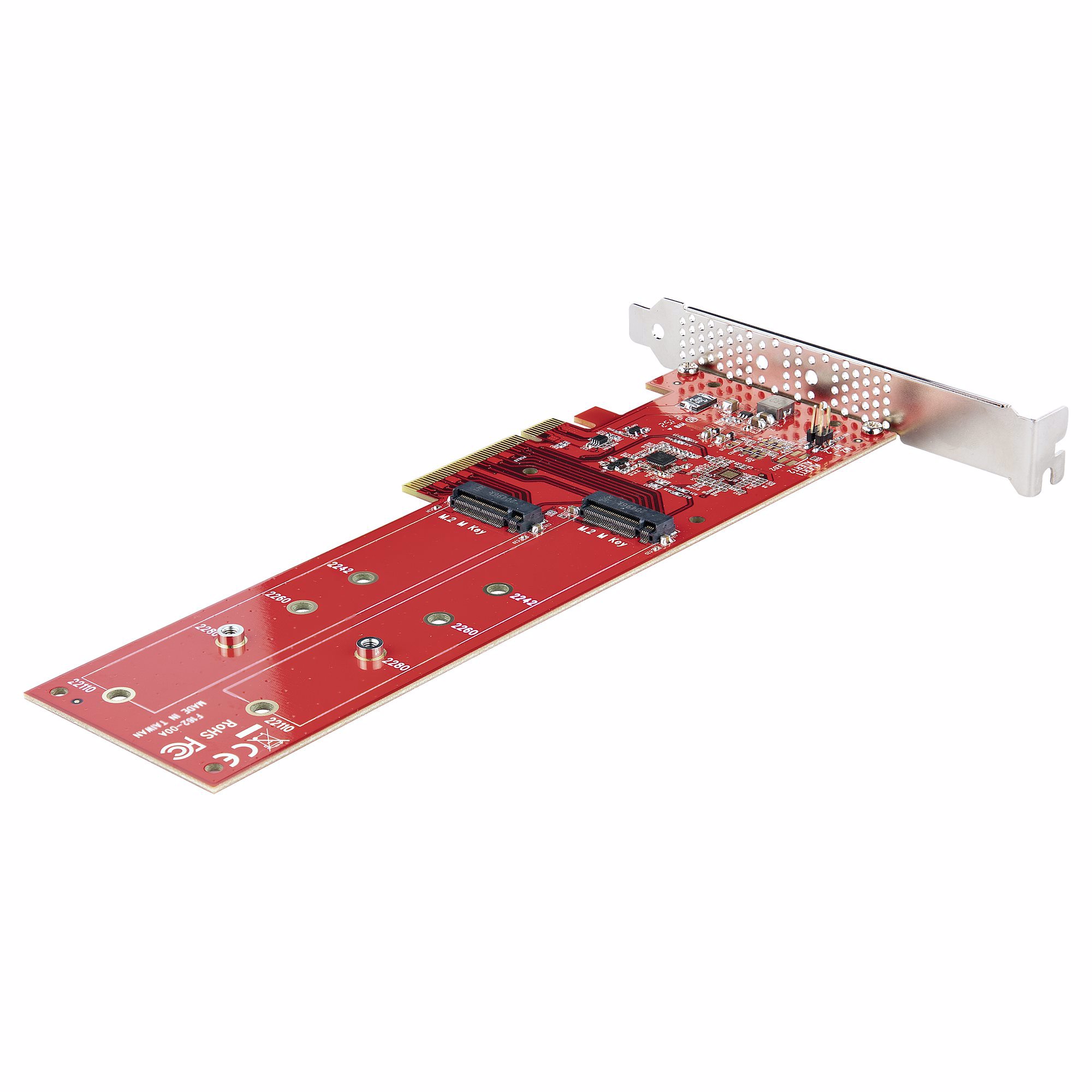 StarTech.com DUAL-M2-PCIE-CARD-B interface-kort/adapter Intern M.2