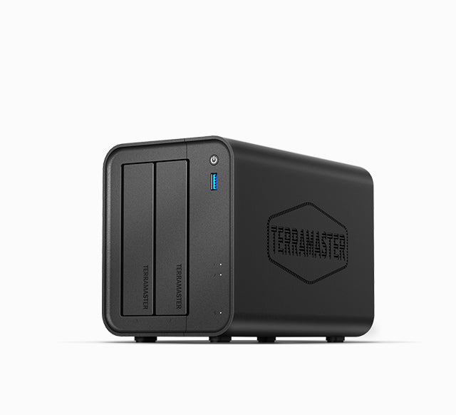TerraMaster F2-425 NAS & lagringsserver Desktop Intel® Celeron® N5095 4 GB DDR4 0 TB Sort