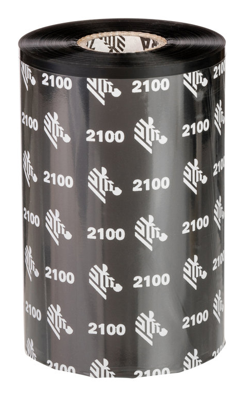 Zebra 2100 Wax varmebånd 450 m Sort