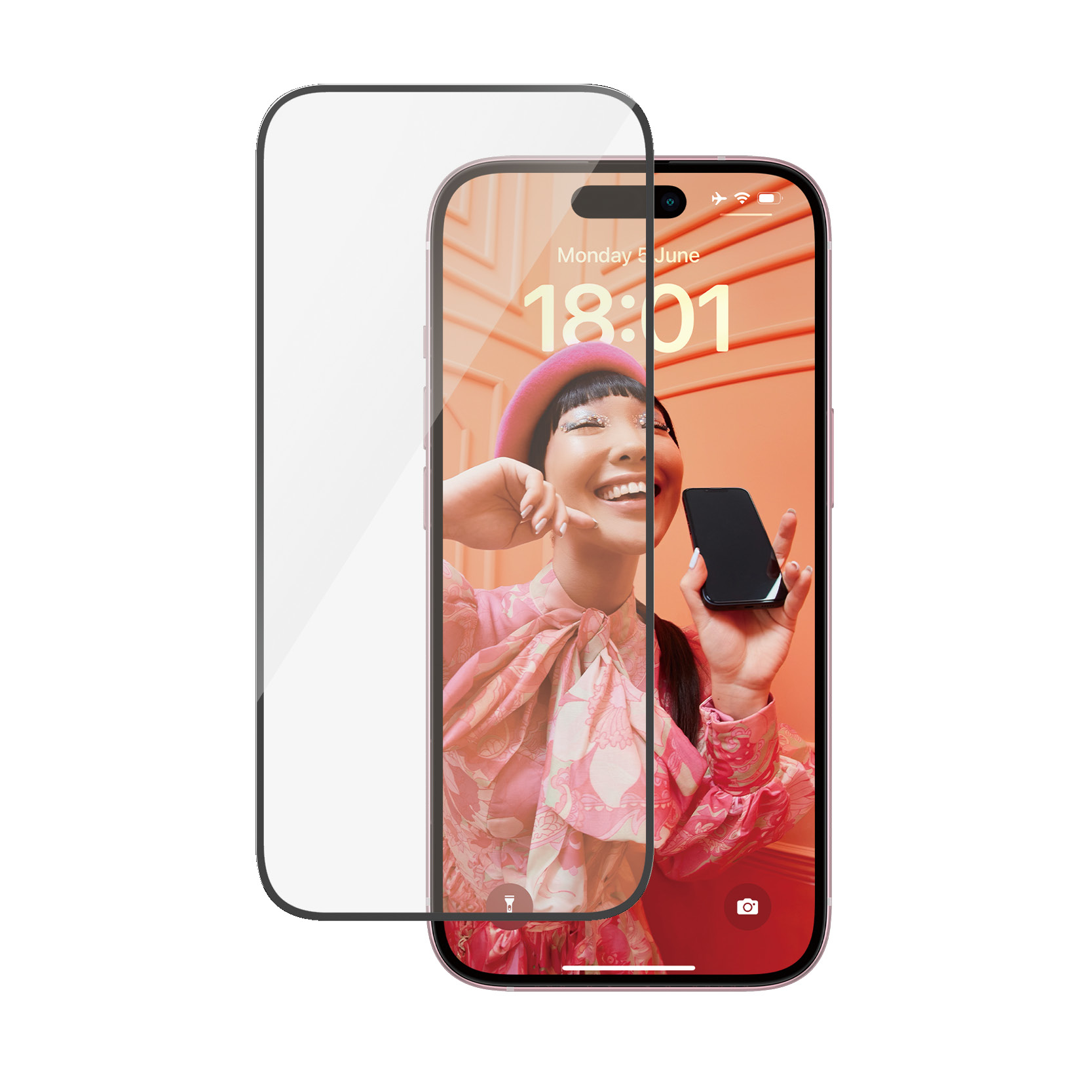 PanzerGlass ® Skærmbeskyttelse iPhone 15 | Ultra-Wide Fit m. EasyAligner
