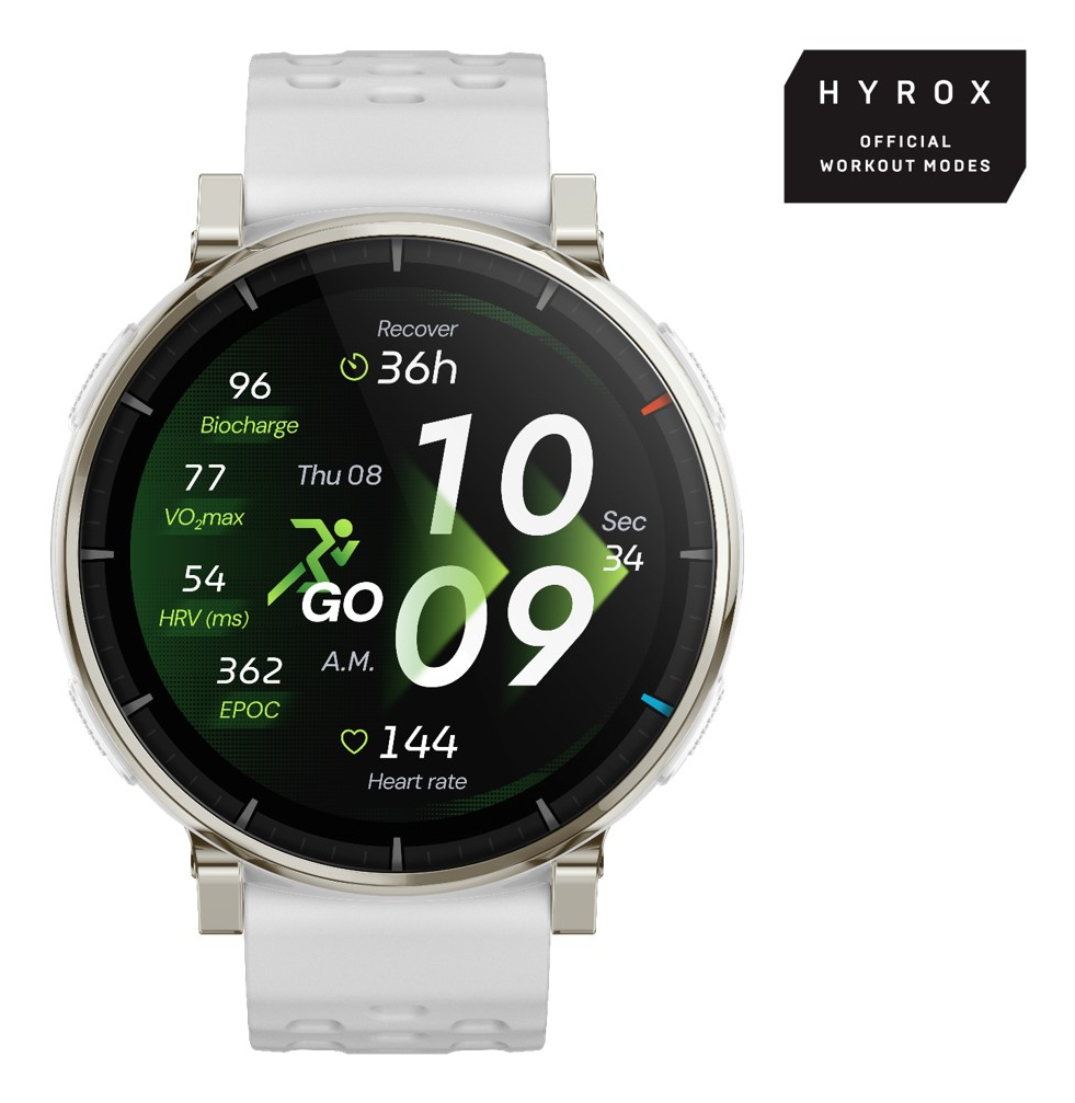 Amazfit Active 3 3,35 cm (1.32") AMOLED Digital 466 x 466 pixel Berøringsskærm Guld GPS (satellit)