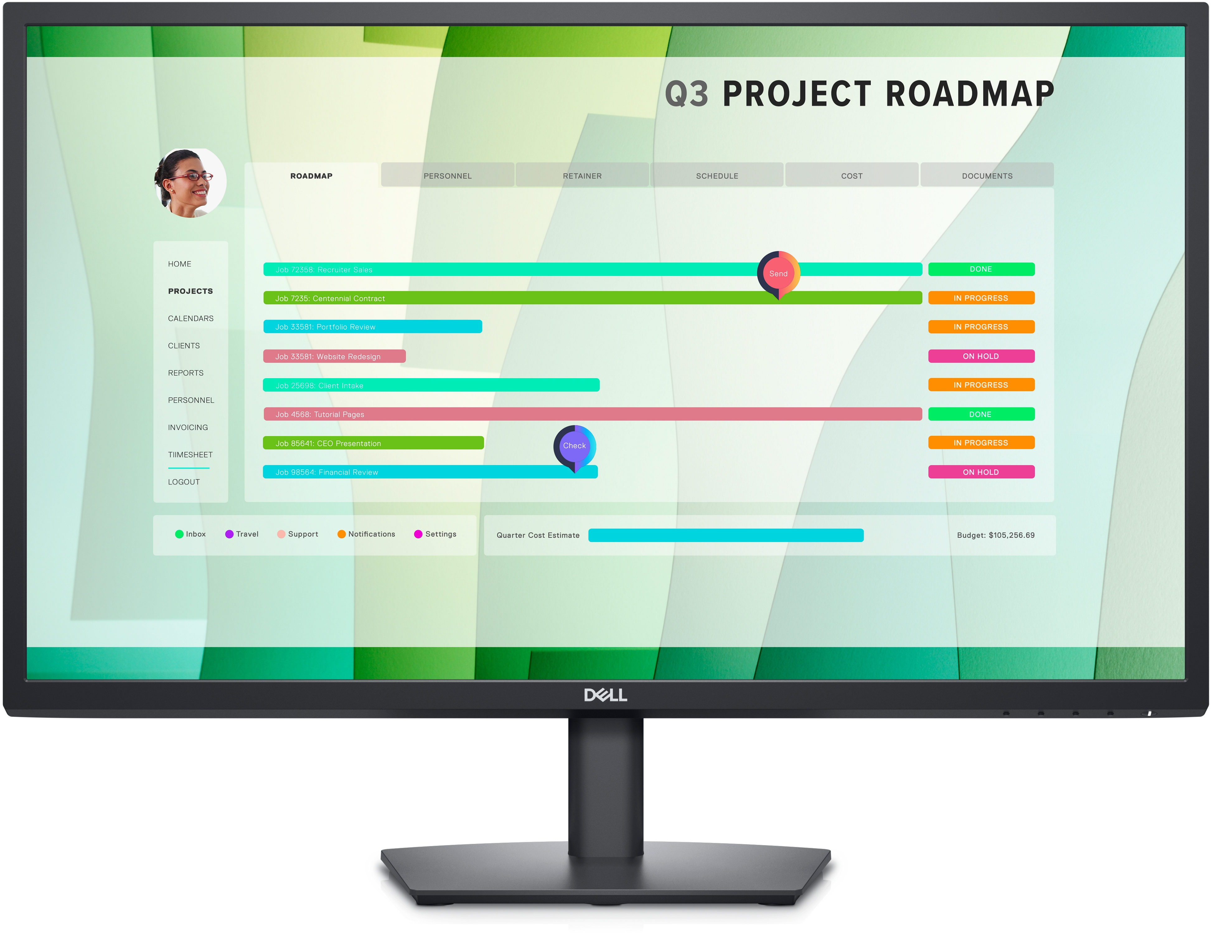 DELL E Series E2723HN LED display 68,6 cm (27") 1920 x 1080 pixel Fuld HD LCD Sort