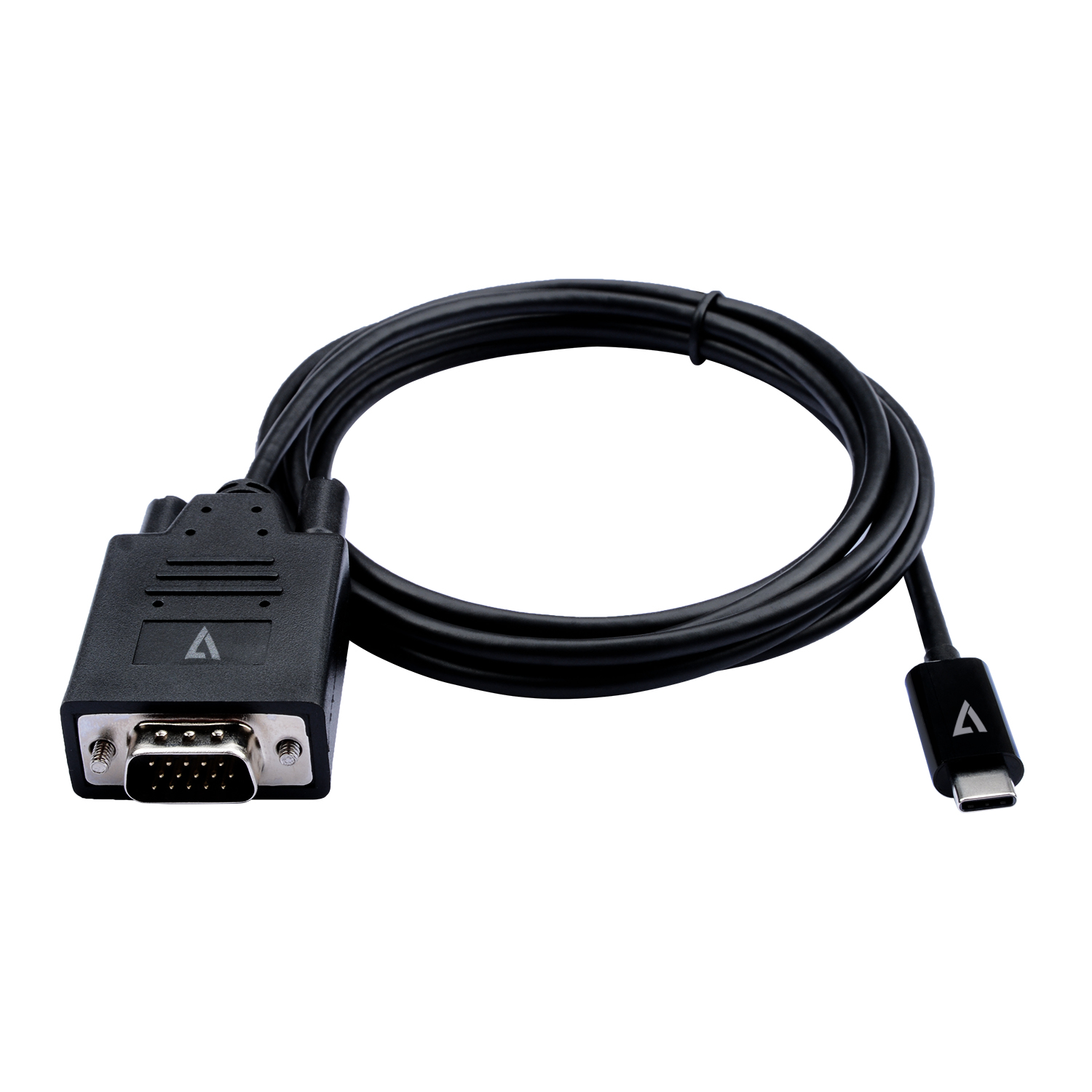 V7 V7UCVGA-2M videokabel adapter VGA (D-Sub) USB Type-C Sort
