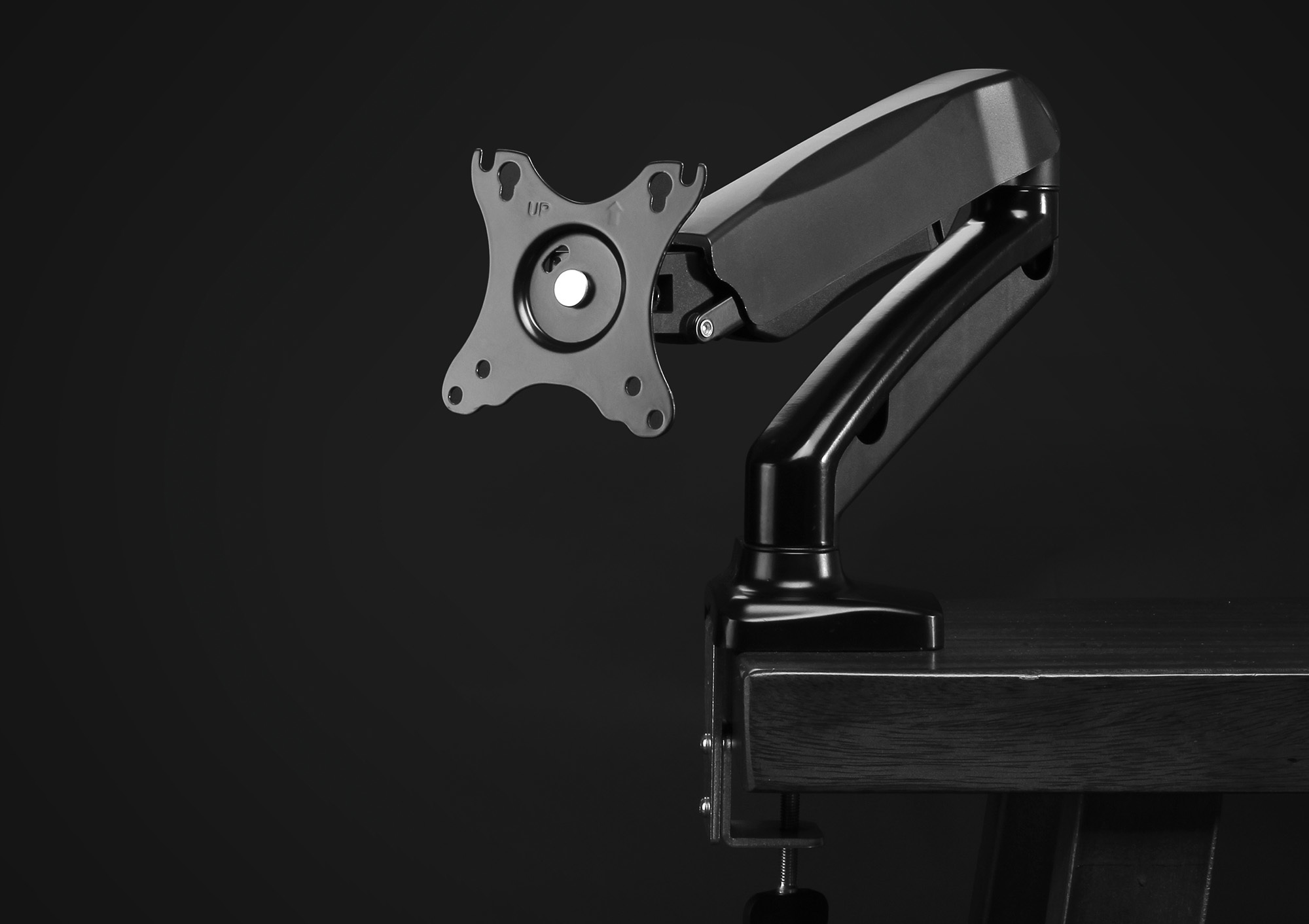 Manhattan 462495 skærmbeslag og -stativer 81,3 cm (32") Skrivebord Sort