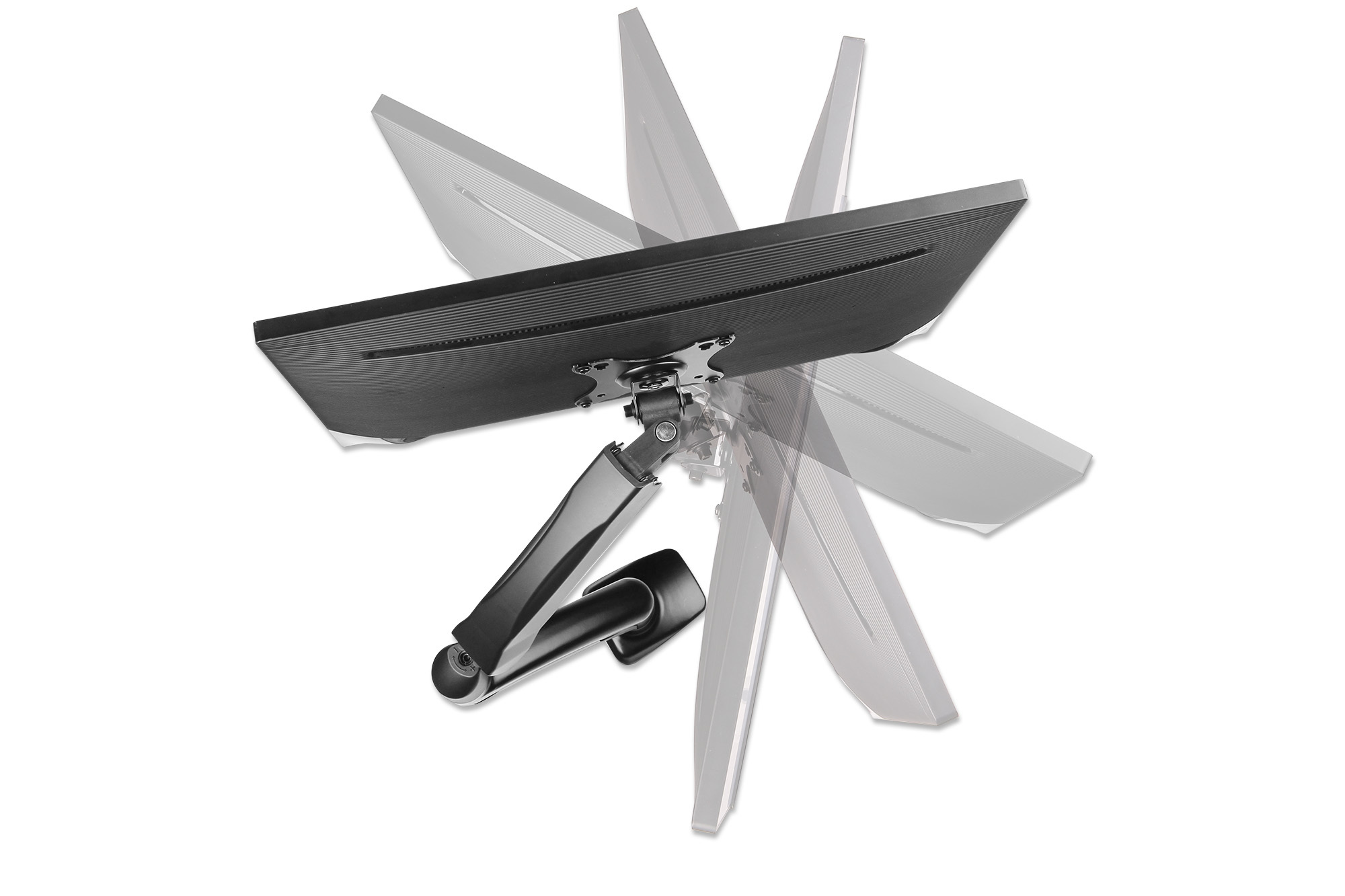 Manhattan 462495 skærmbeslag og -stativer 81,3 cm (32") Skrivebord Sort