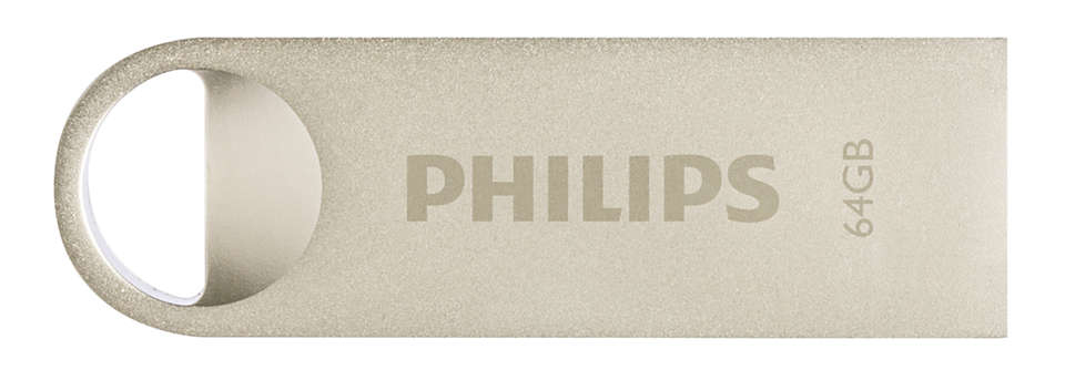 Philips Moon Edition 2.0 USB-nøgle 64 GB USB Type-A Sølv