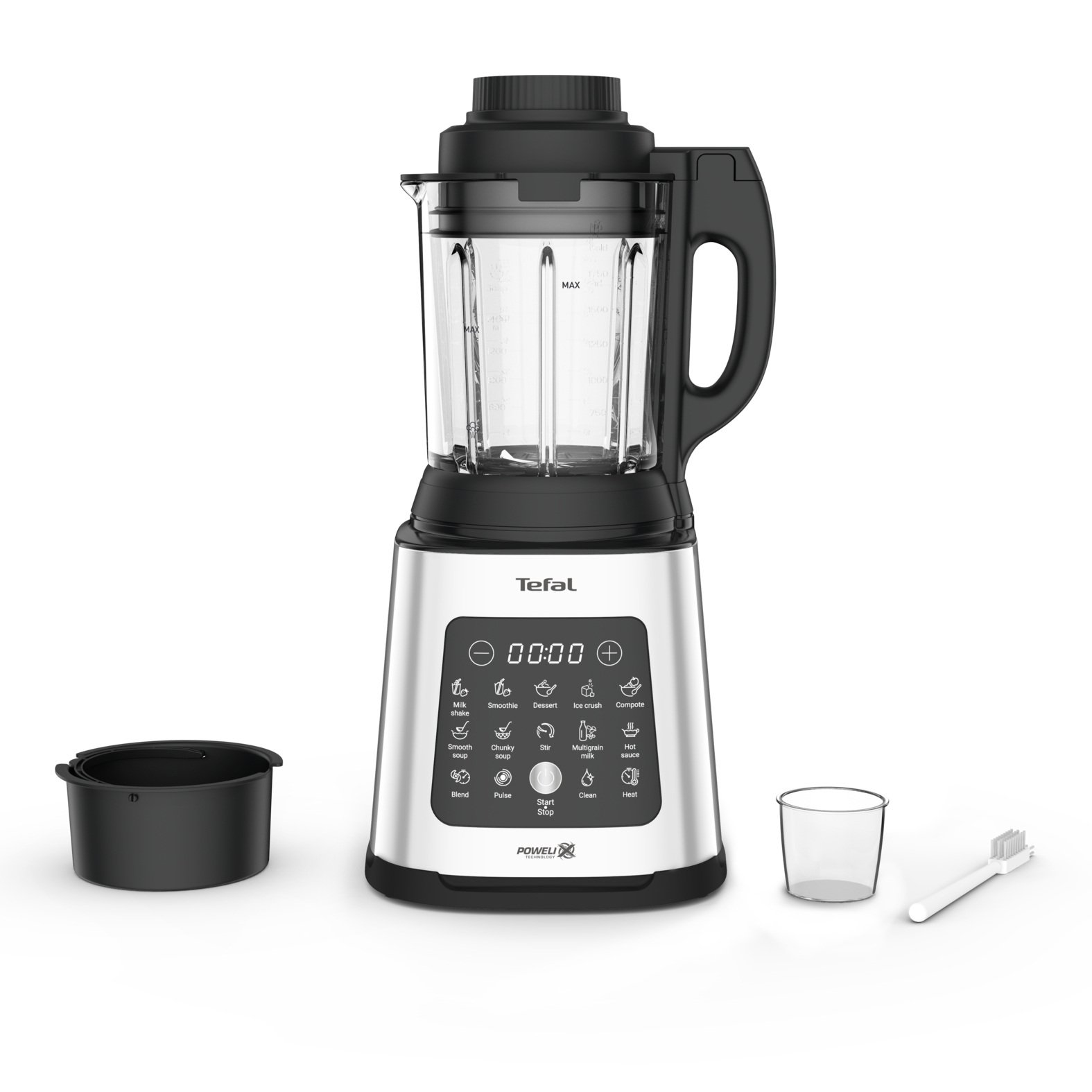 Tefal Perfectmix Cook BL83SD 1,75 L Bordplade blender 1400 W Sort, Rustfrit stål