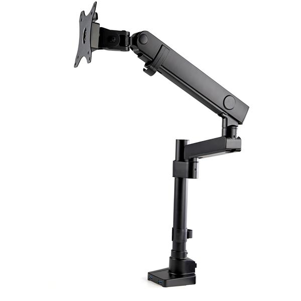 StarTech.com ARMPIVOT2USB3 skærmbeslag og -stativer 86,4 cm (34") Skrivebord Sort