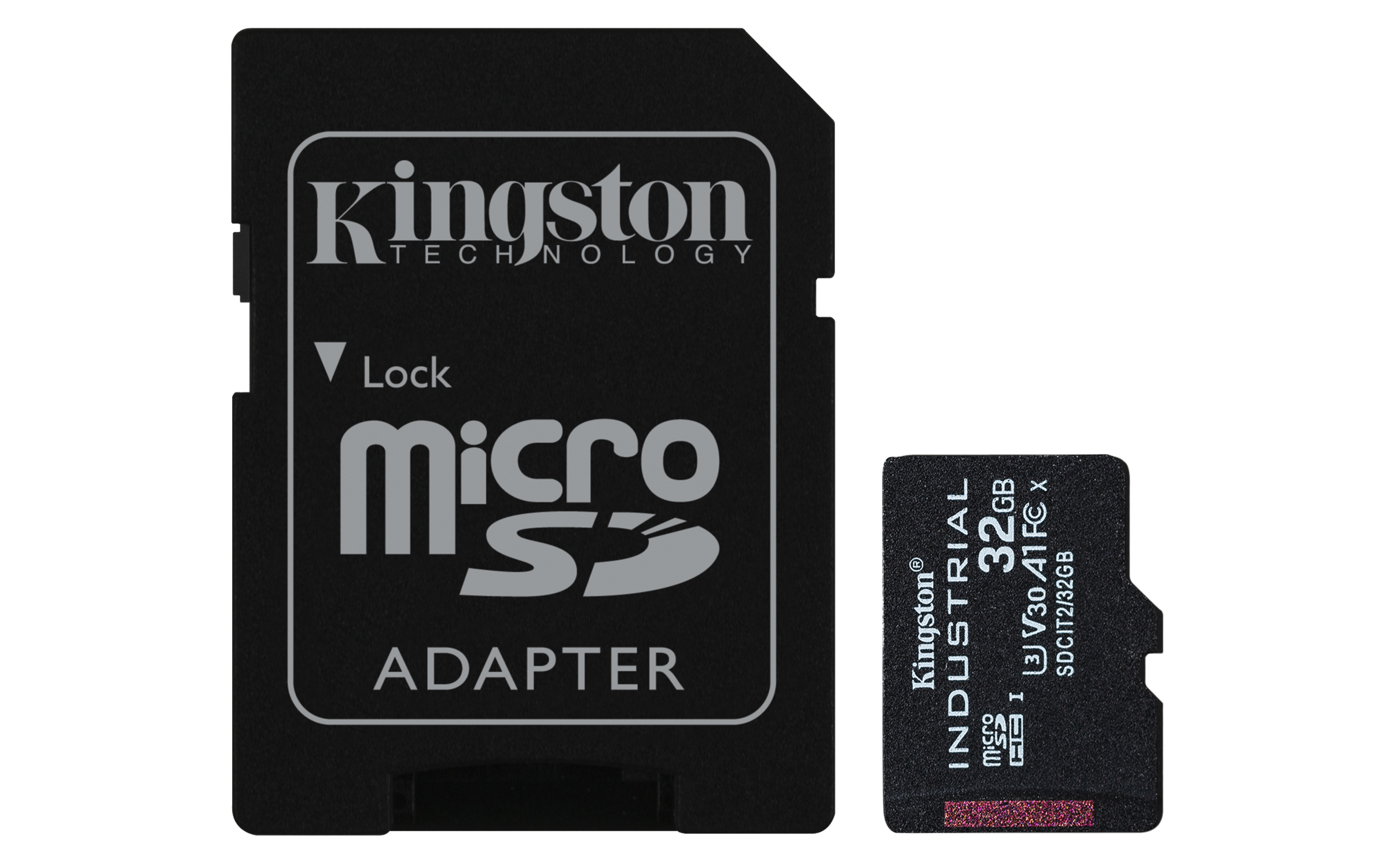 Kingston Technology 32GB microSDHC Industrial C10 A1 pSLC kort + SD-adapter