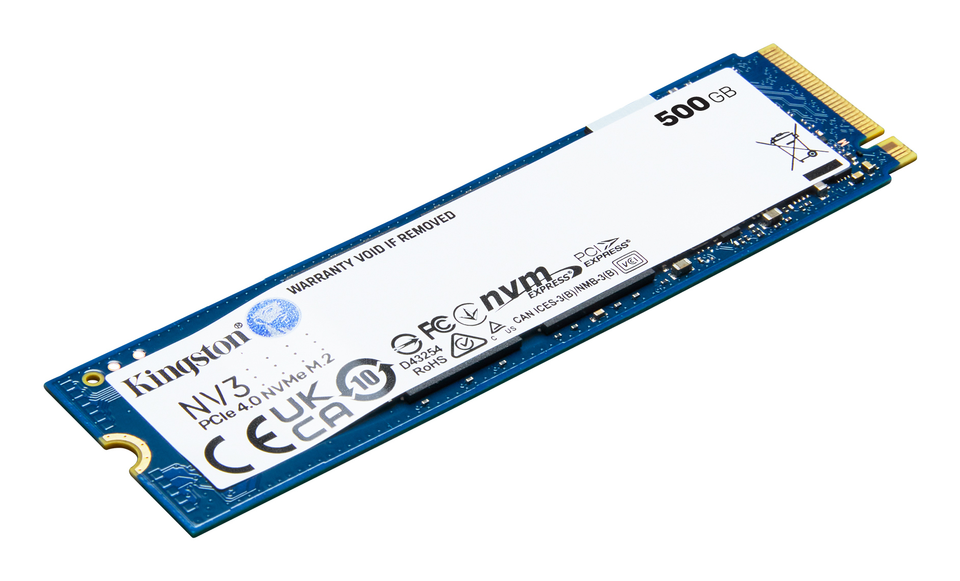 Kingston Technology 500G NV3 M.2 2280 NVMe SSD, Bulk