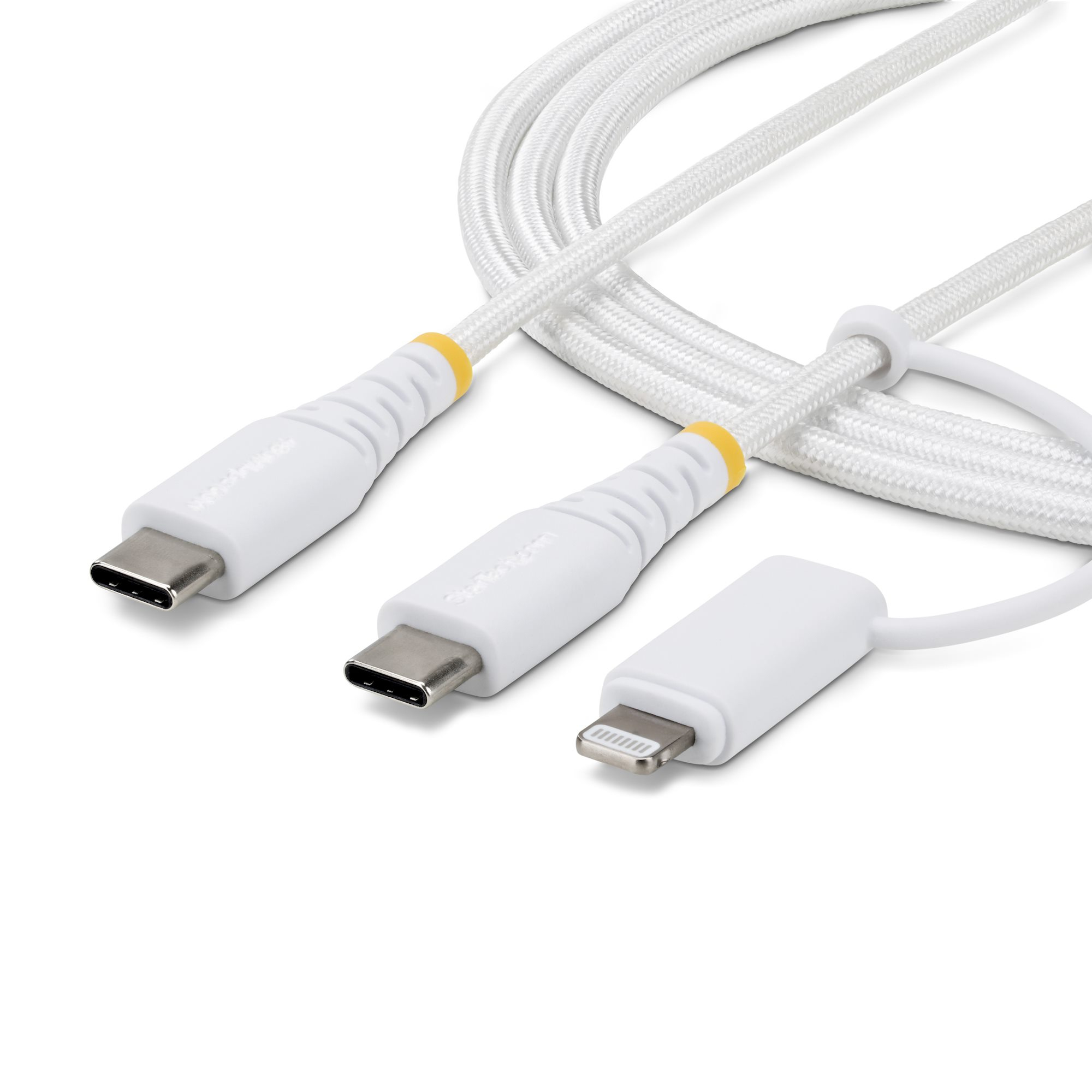 StarTech.com 1M-U2-LNTC-CABLE USB-kabel USB C 0,48 Gbit/sek. 60 W Hvid