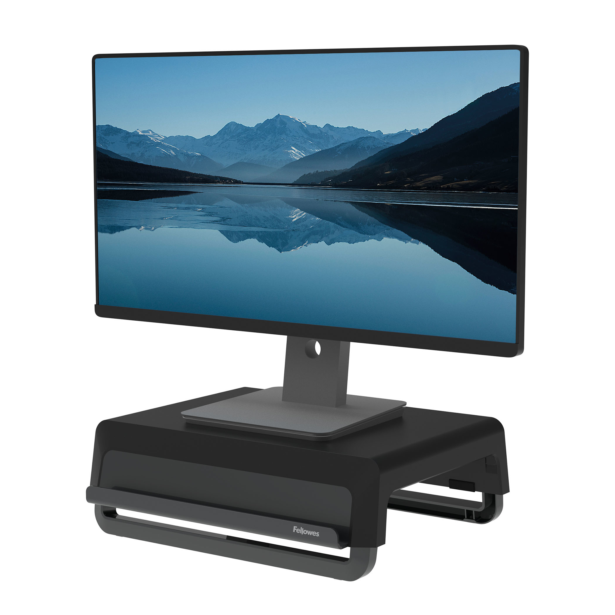 Fellowes 100016560 skærmbeslag og -stativer Skrivebord Sort, Grå