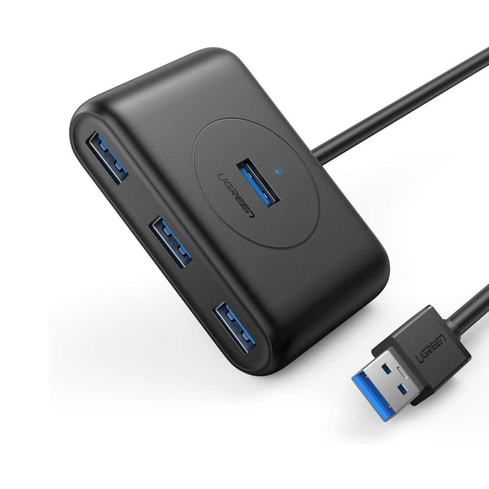 Ugreen 20290 interface hub USB 3.2 Gen 1 (3.1 Gen 1) Type-A 5000 Mbit/s Sort