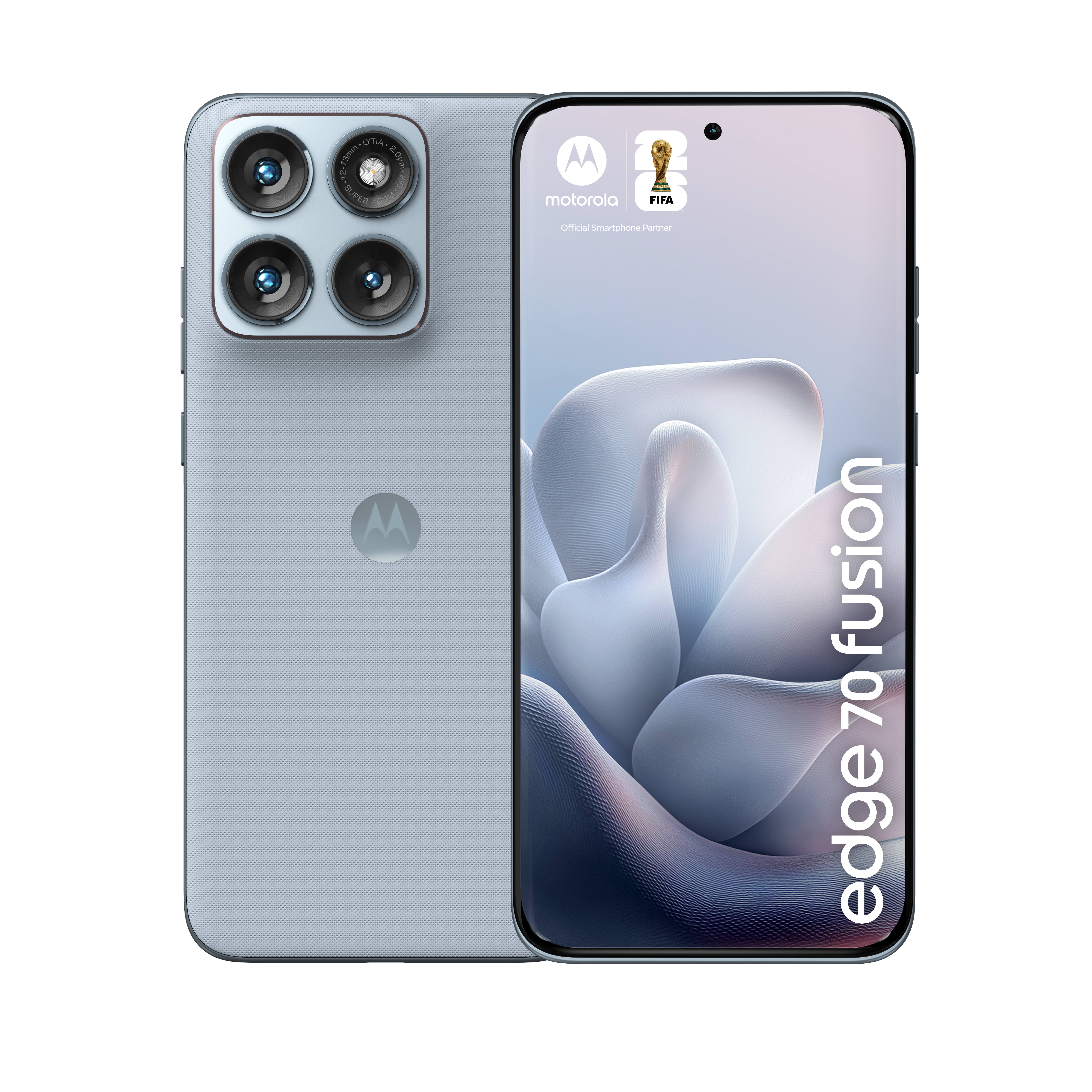 Motorola edge 70 fusion 17,2 cm (6.78") Dual SIM Android 16.0 5G USB Type-C 12 GB 256 GB 7000 mAh Lyse Blå