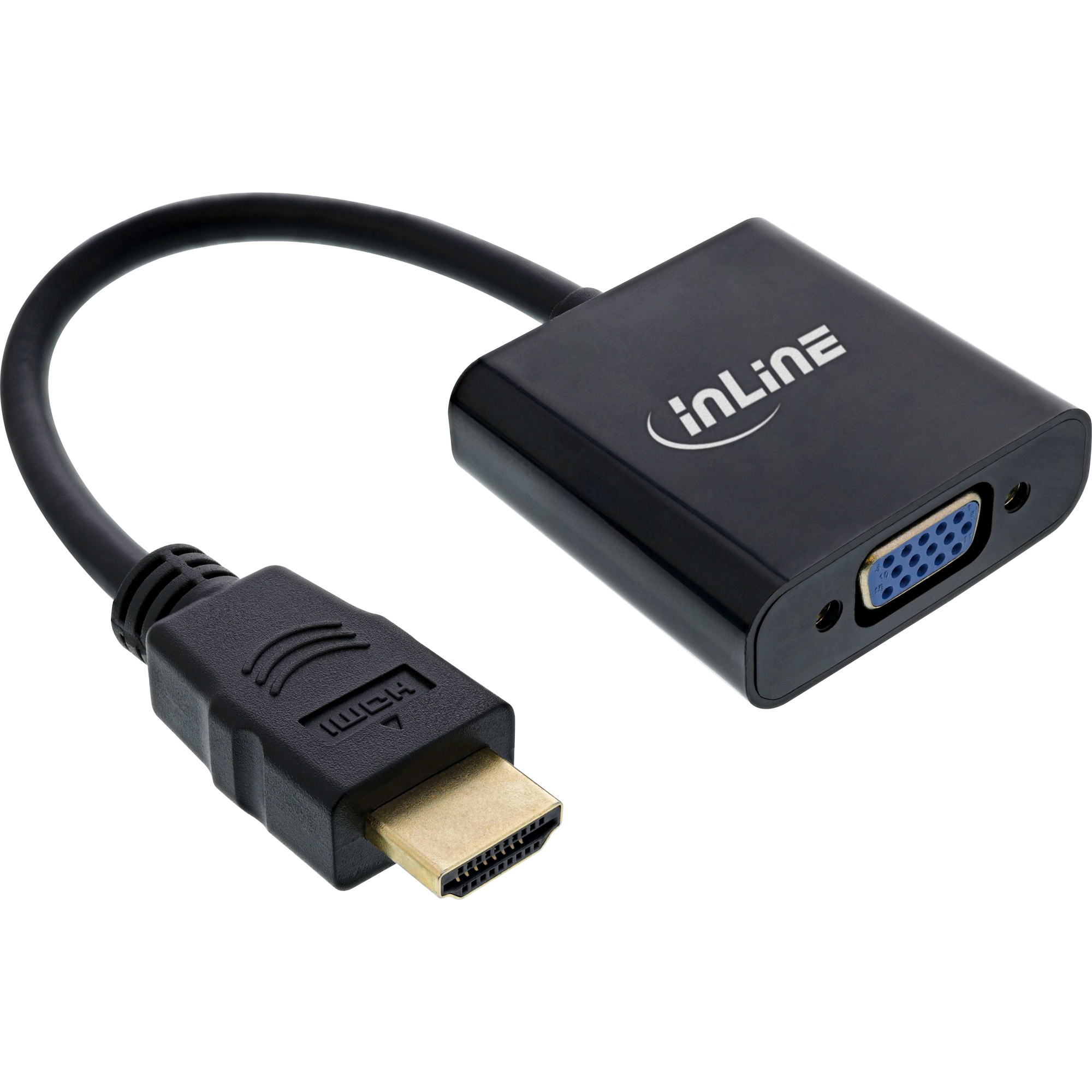InLine 65003B videokabel adapter 0,1 m Sort