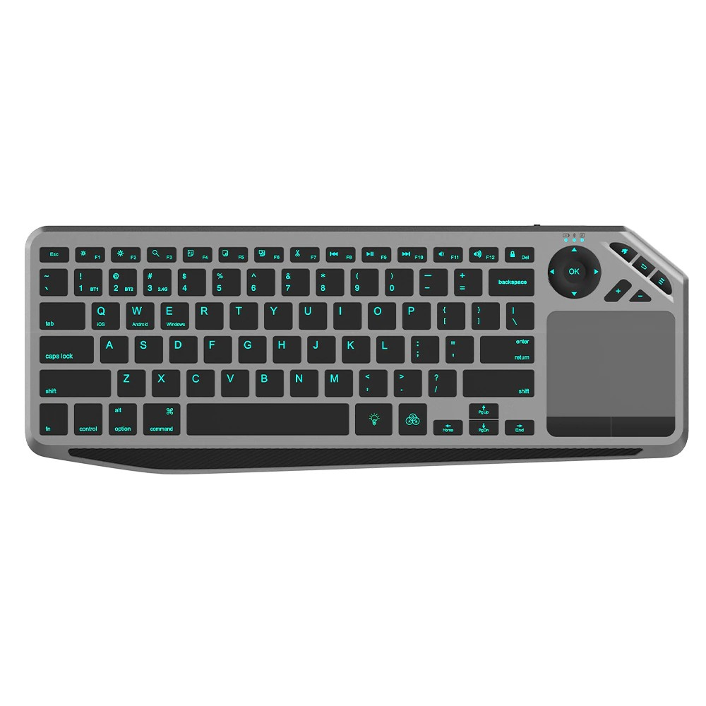 Techly ICTB9801TB tastatur Universel RF trådløs + Bluetooth QWERTY US engelsk Sort
