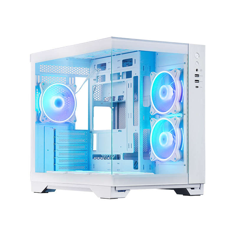 Chieftec GM-30W-TG-OP computeretui Terning Hvid