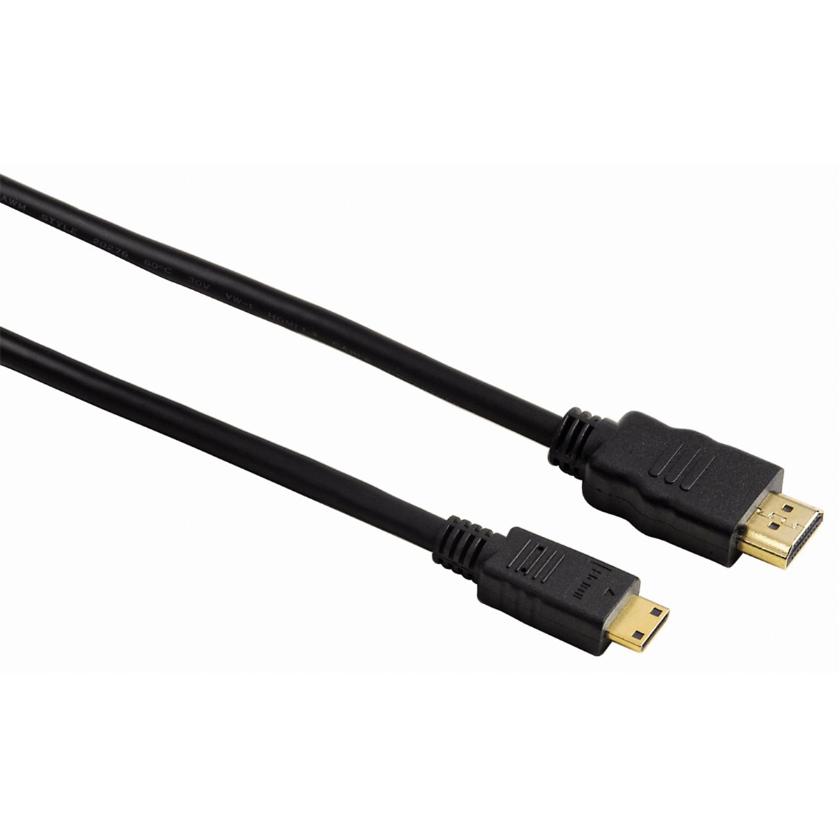 Hama HDMI 2m HDMI-kabel HDMI Type A (Standard) HDMI Type C (Mini) Sort