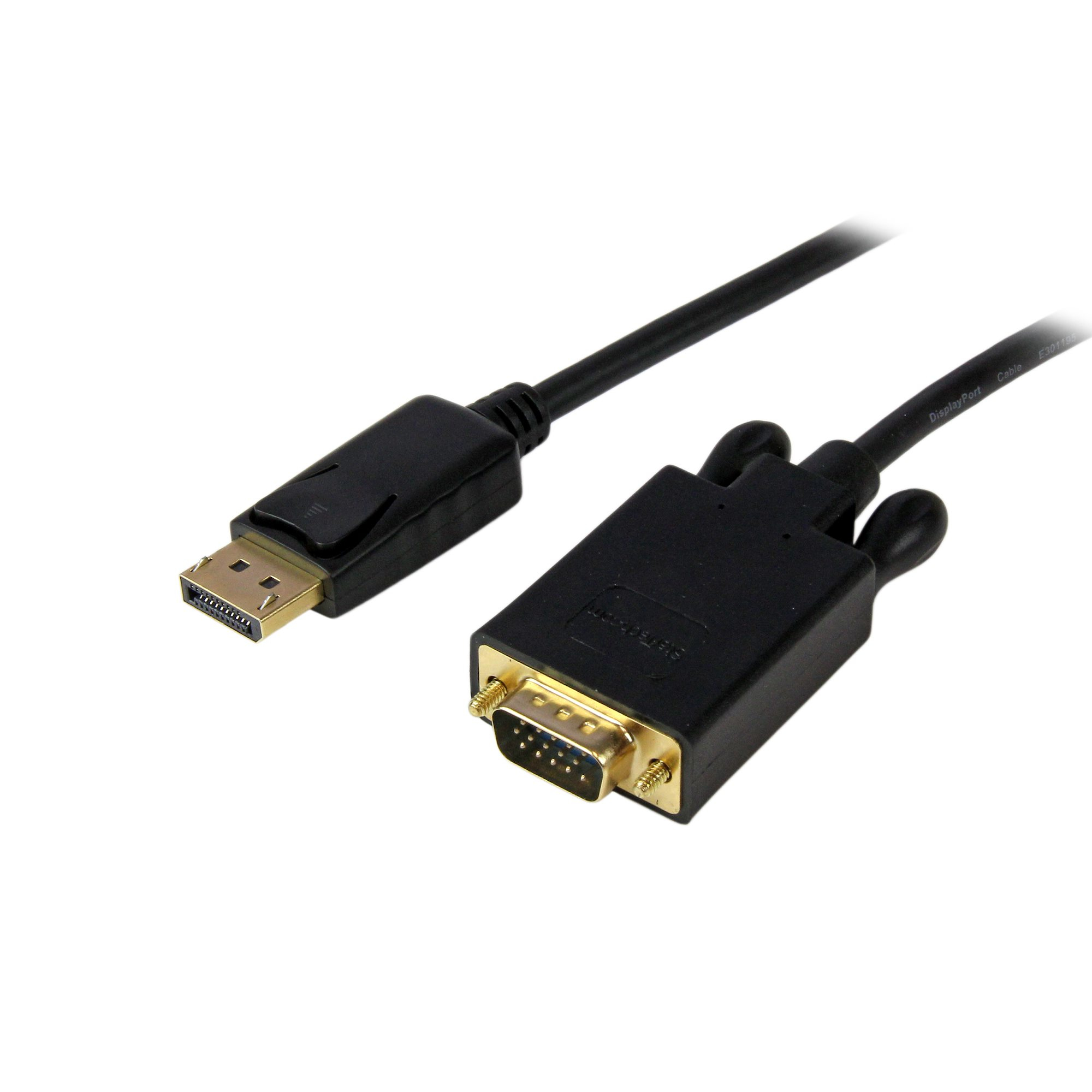 StarTech.com DP2VGAMM10B videokabel adapter 3 m DisplayPort VGA (D-Sub) Sort
