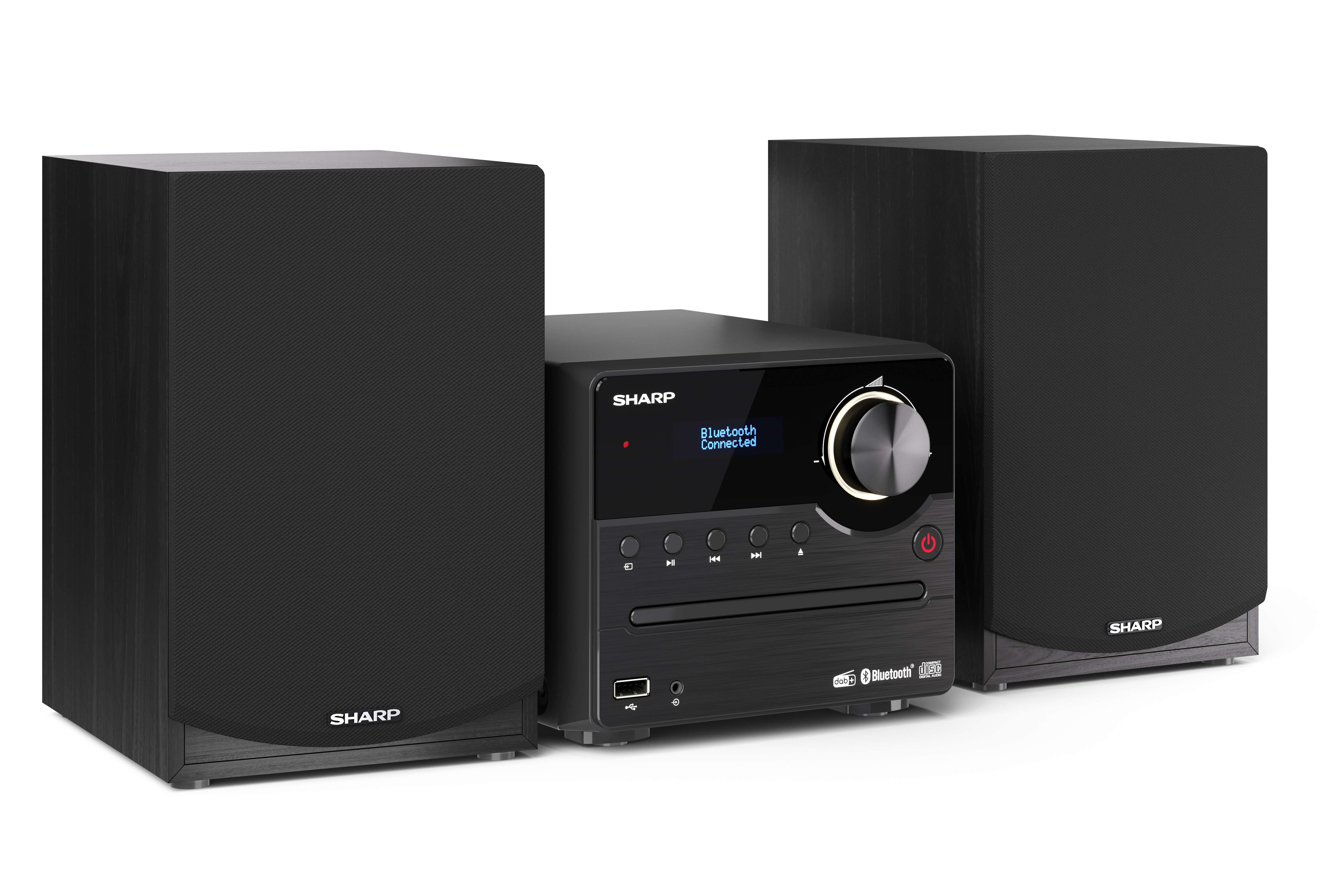 Sharp XL-B517D Home audio micro system 45 W Sort