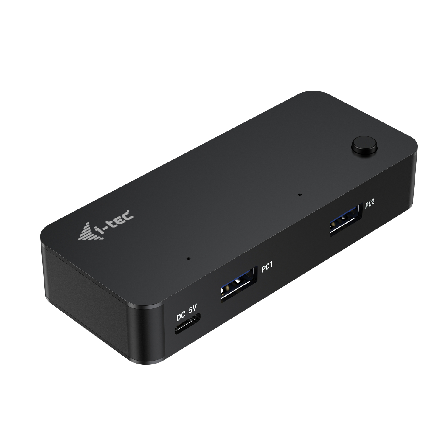 i-tec CAKVMHUB2A2C interface hub USB Type-C 5000 Mbit/s Sort
