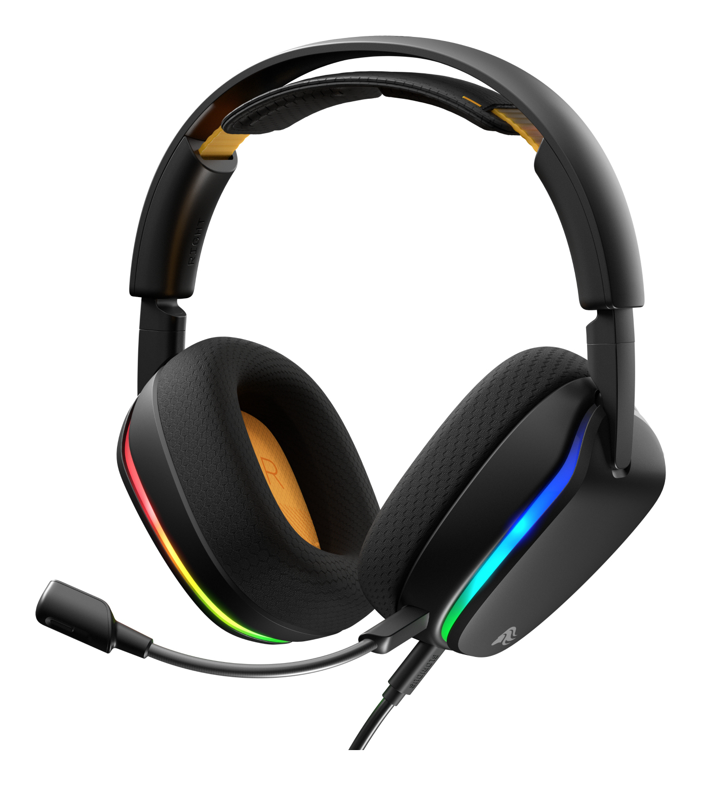 Glorious Gaming GHS Eternal RGB Headset Ledningsført Spil USB Type-C Sort