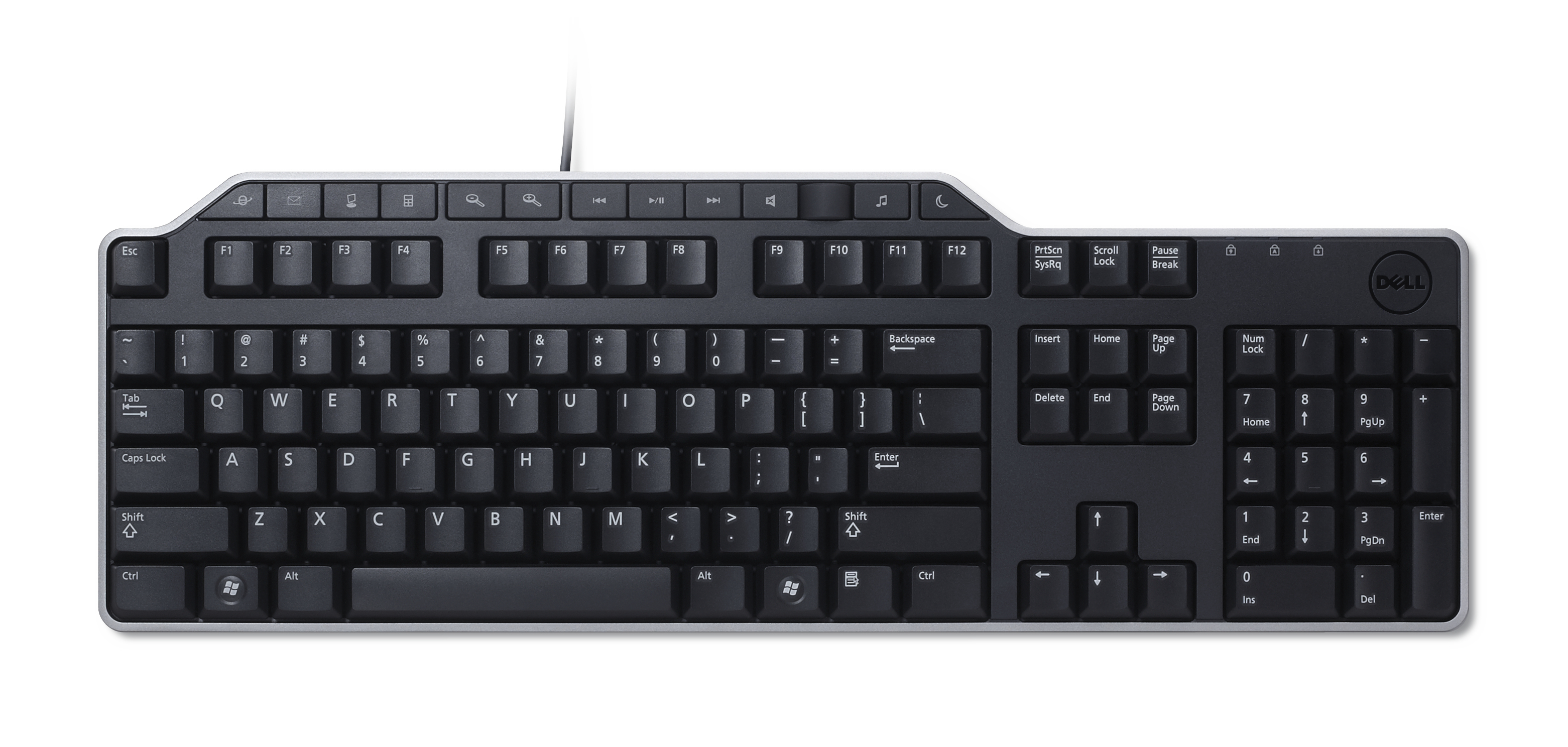 DELL KB522 tastatur Universel USB QWERTY Dansk Sort