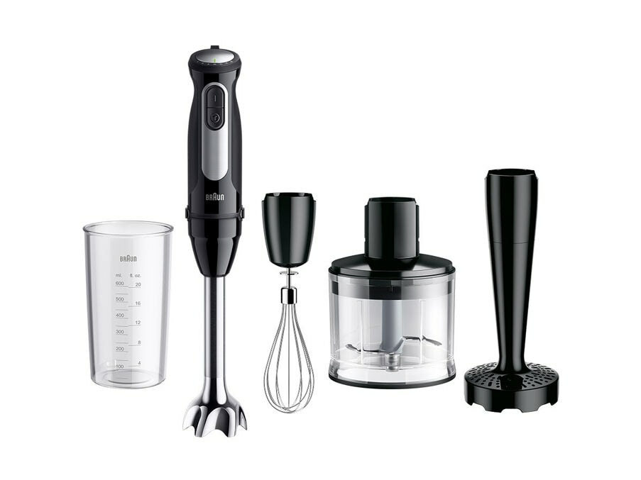 Braun MultiQuick 5 Pro 0,6 L Nedsænkning blender 1000 W Sort, Sølv
