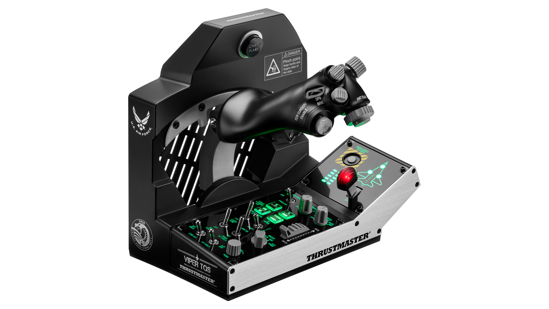 Thrustmaster VIPER TQS MISSION PACK Sort USB Joystick + håndtag til motorstyring PC