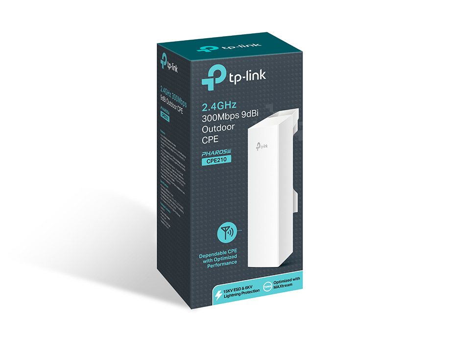 TP-Link CPE210 300 Mbit/s Hvid Strøm over Ethernet (PoE)
