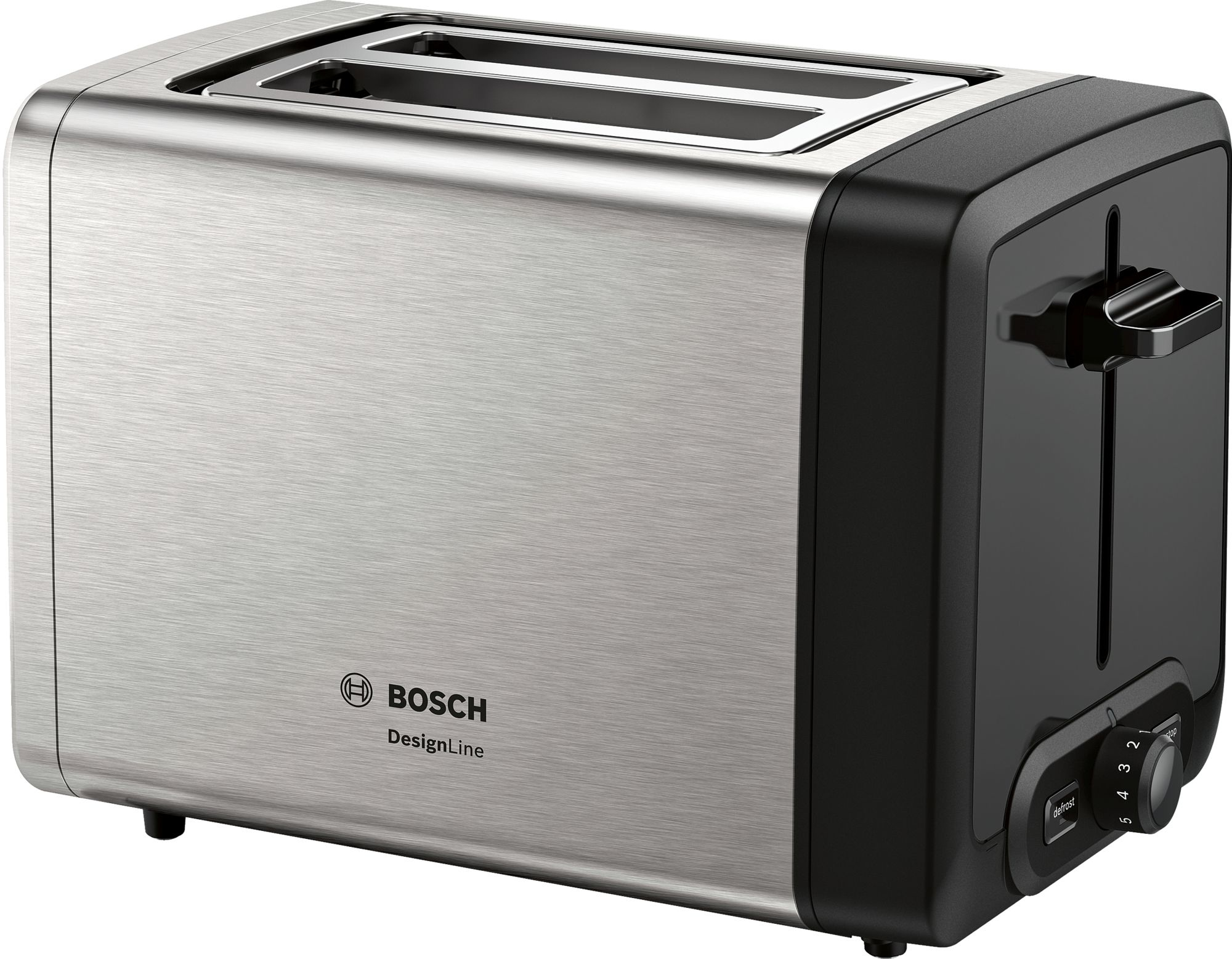 Bosch TAT4P420 brødrister 2 skive(r) 970 W Sort, Rustfrit stål
