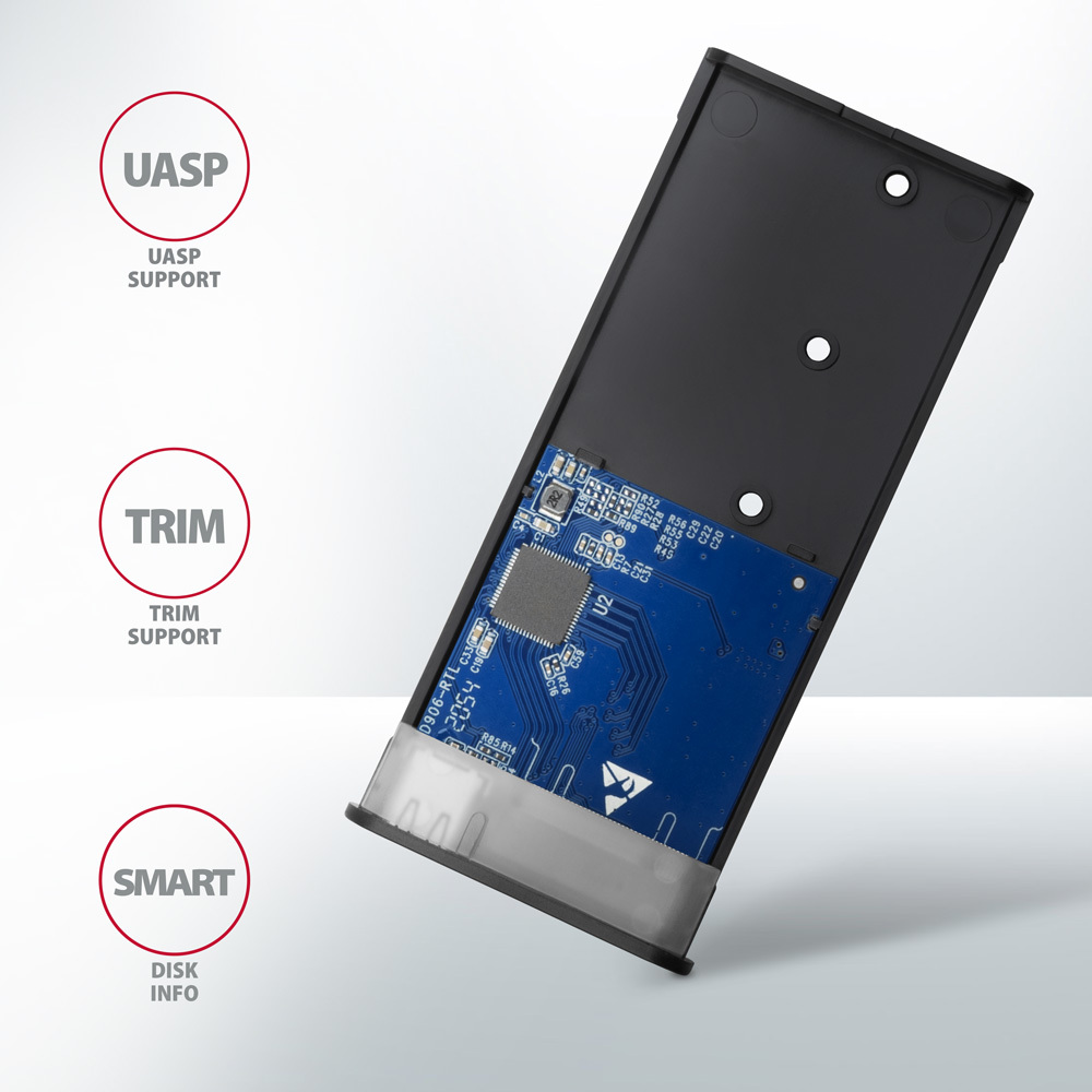 Axagon EEM2-SB2 drevkabinet SSD kabinet Sort M.2
