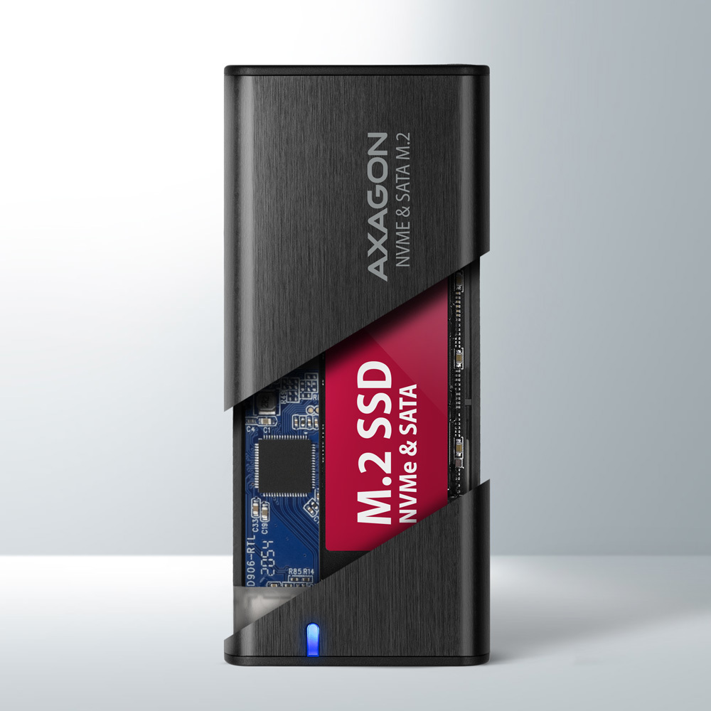 Axagon EEM2-SB2 drevkabinet SSD kabinet Sort M.2