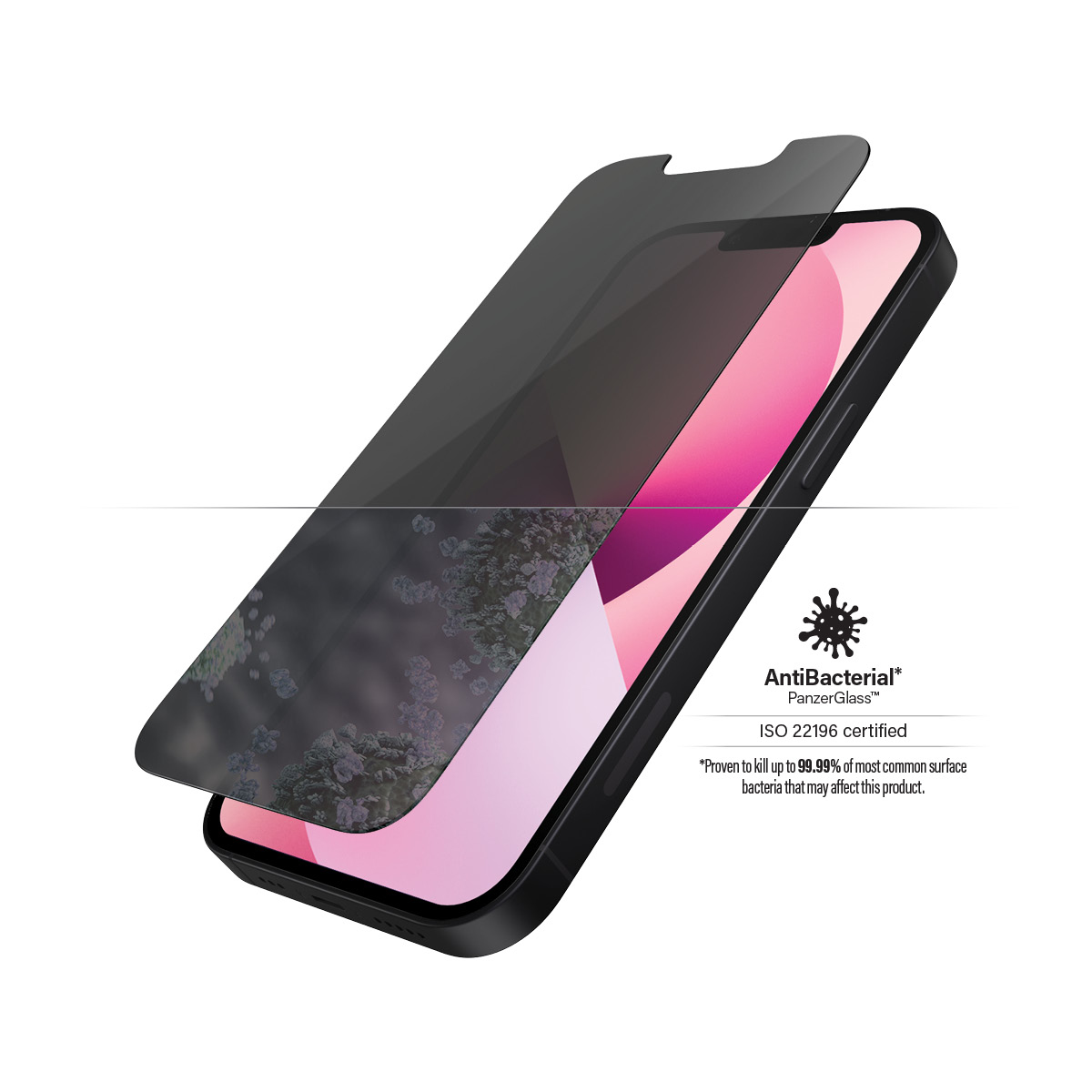 PanzerGlass ® Privacy Skærmbeskyttelse iPhone 13 Mini | Standard Fit