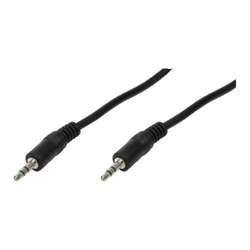 LogiLink 3.5mm - 3.5mm, 0.2m lydkabel 0,2 m Sort