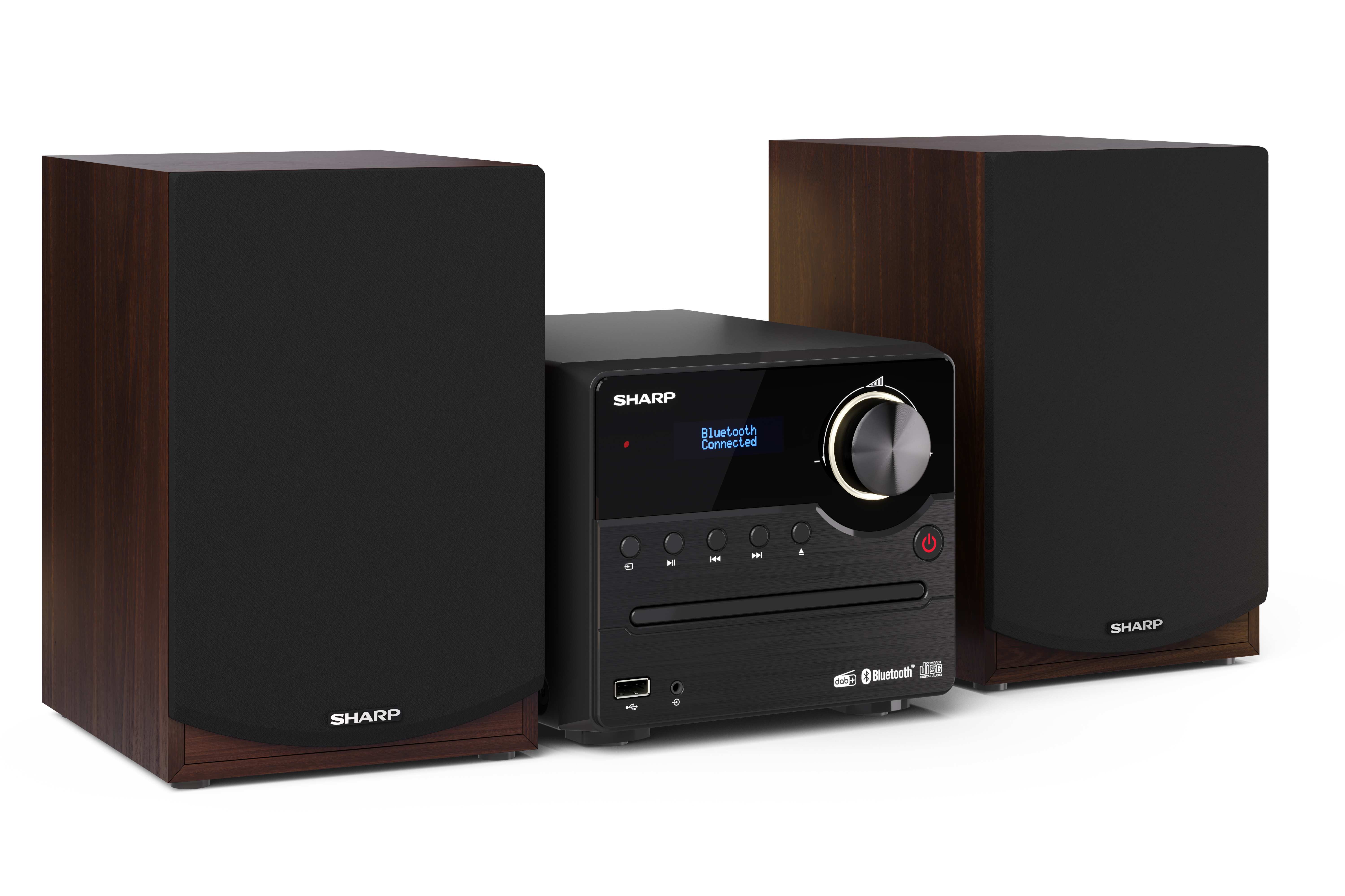 Sharp XL-B517D Home audio micro system 45 W Brun