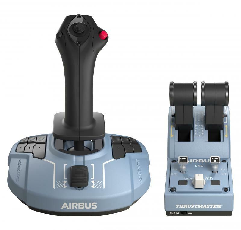 Thrustmaster Airbus Edition Sort, Blå USB Joystick Analog/digital PC