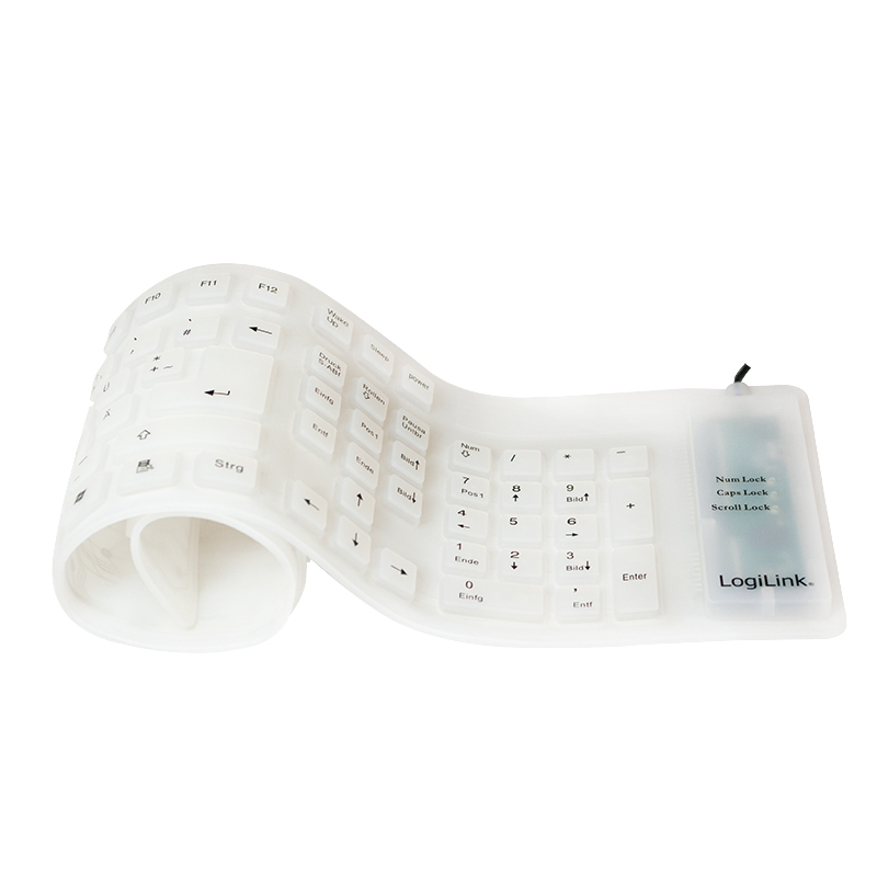 LogiLink ID0018A tastatur Universel USB QWERTZ Tysk Hvid