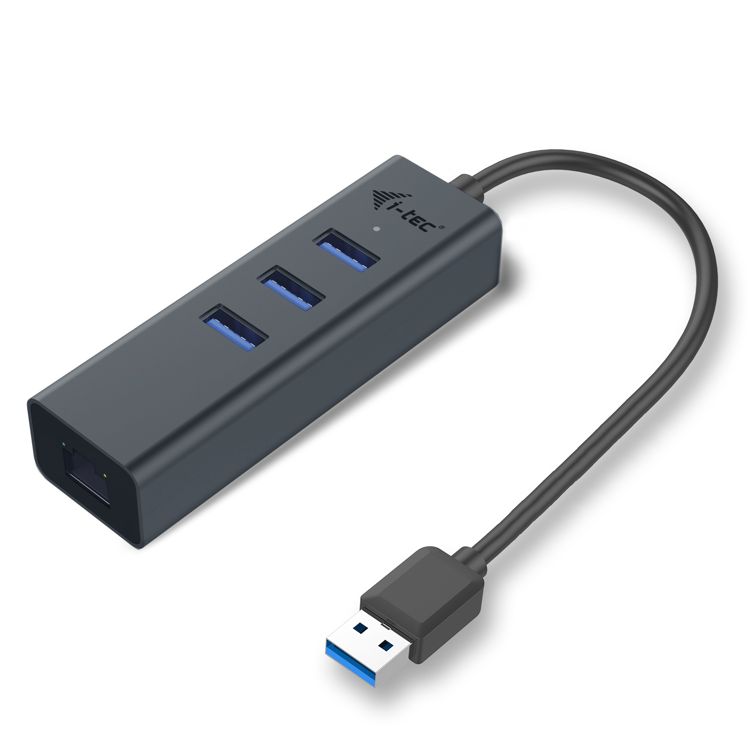 i-tec Metal U3METALG3HUB interface hub USB 3.2 Gen 1 (3.1 Gen 1) Type-A 5000 Mbit/s Grå