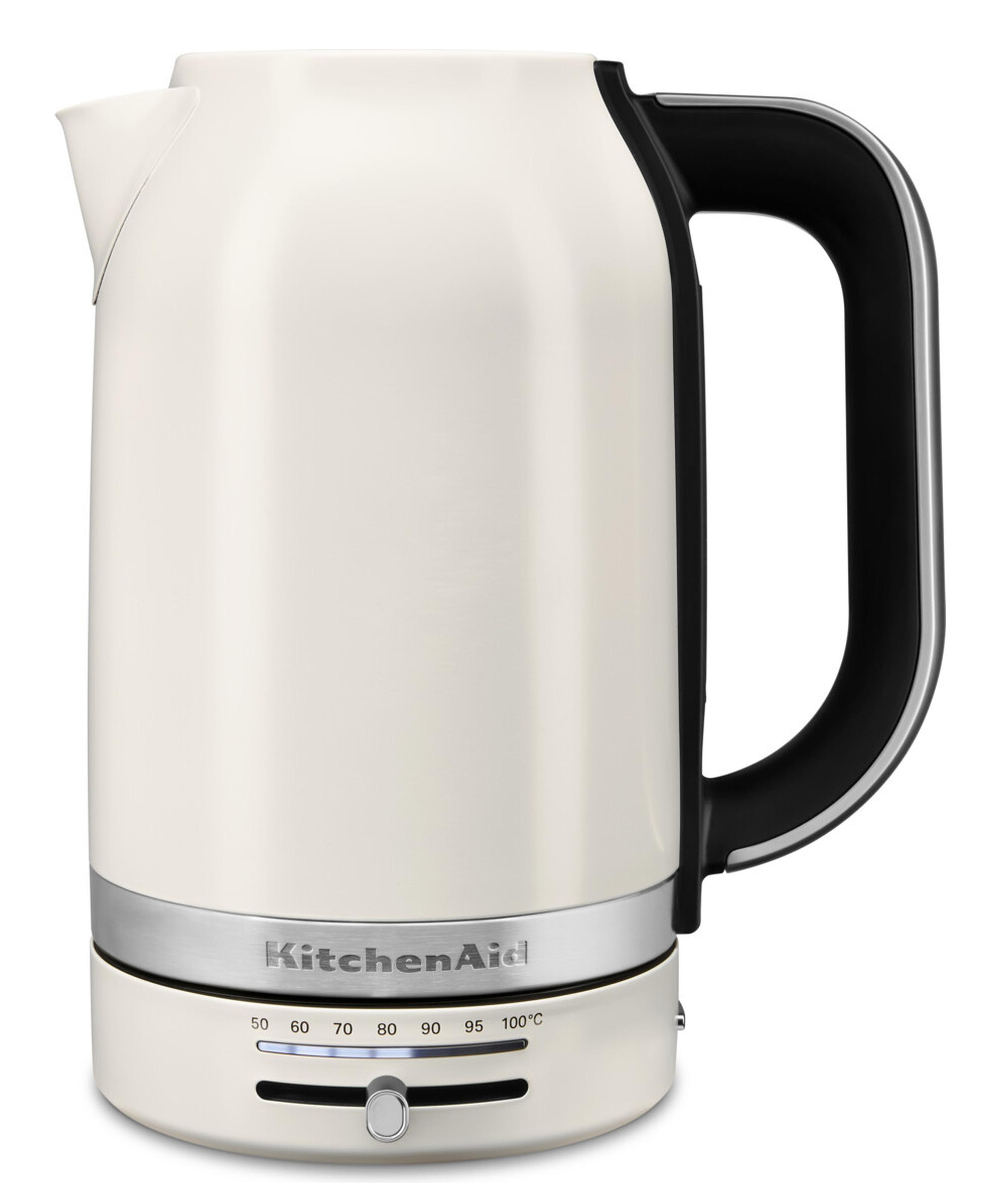 KitchenAid 5KEK1701EPL elkedel 1,7 L 2400 W Sort, Rustfrit stål, Hvid